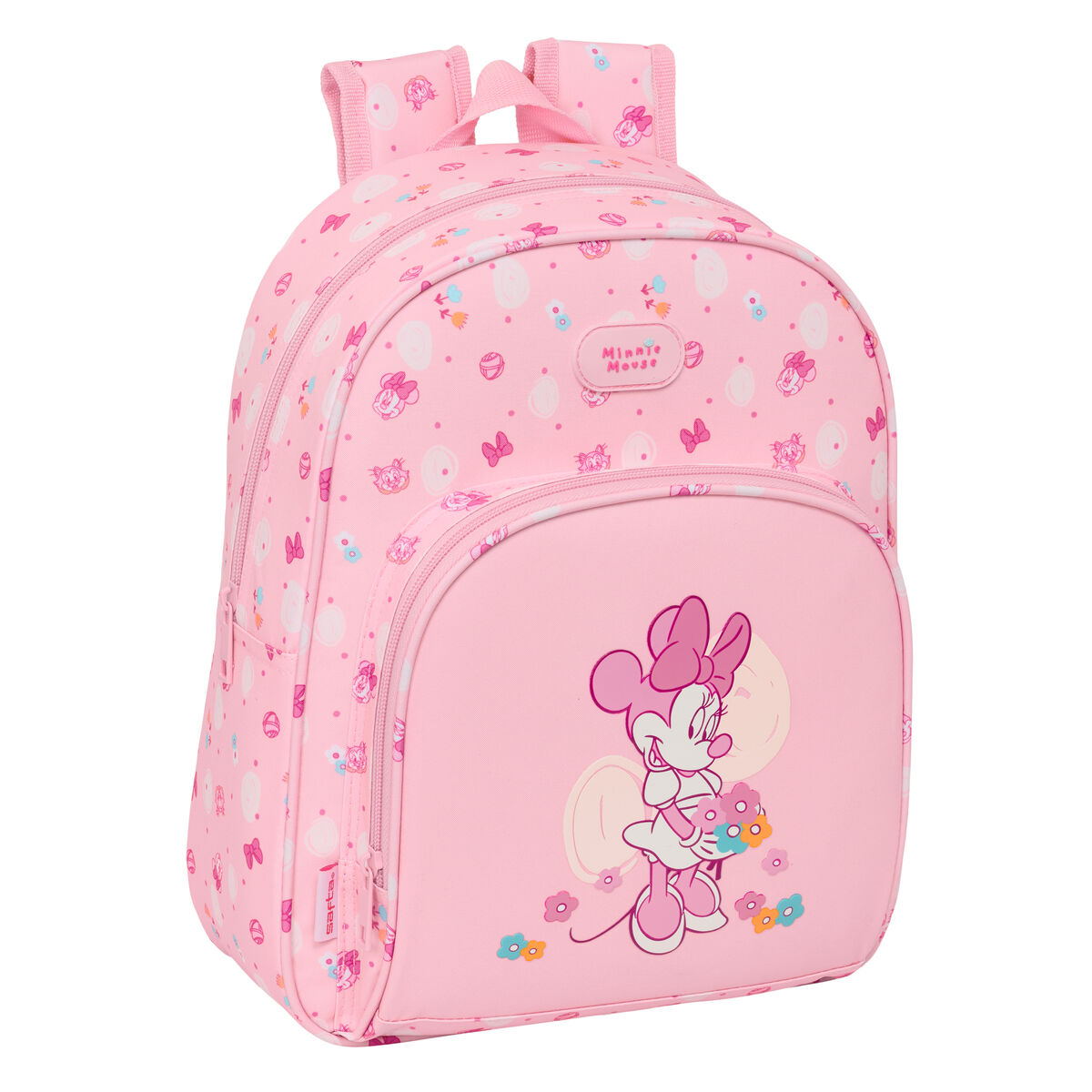 Barnryggsäck Minnie Mouse Baby Rosa 28 x 34 x 10 cm