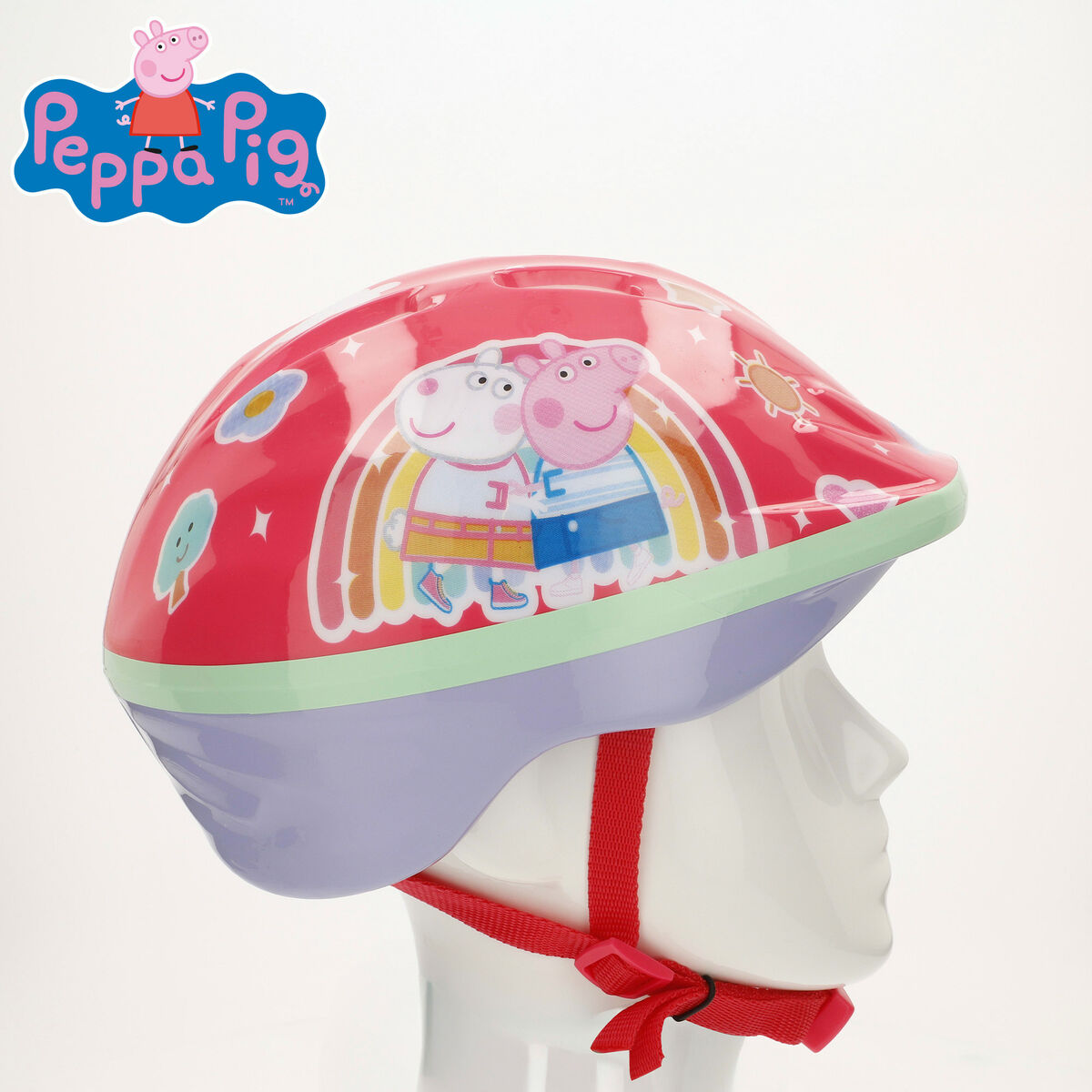 Cykelhjälm för barn Peppa Pig Röd 48-52 cm - 3