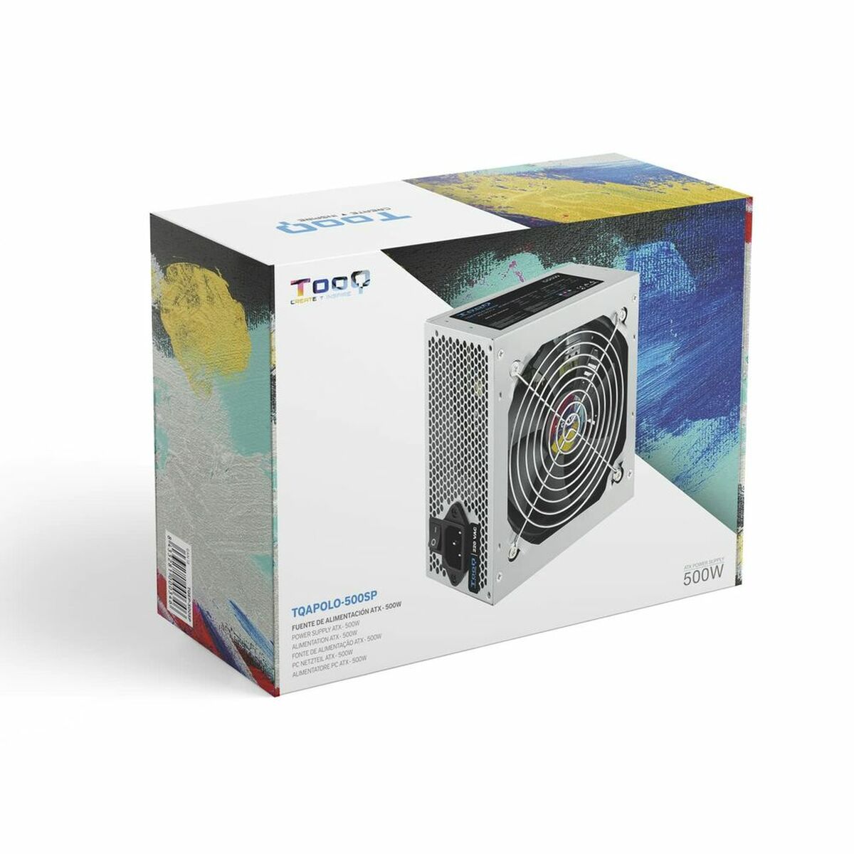 Strömtillförsel TooQ TQAPOLO-500SP ATX 500 W 500W - 4