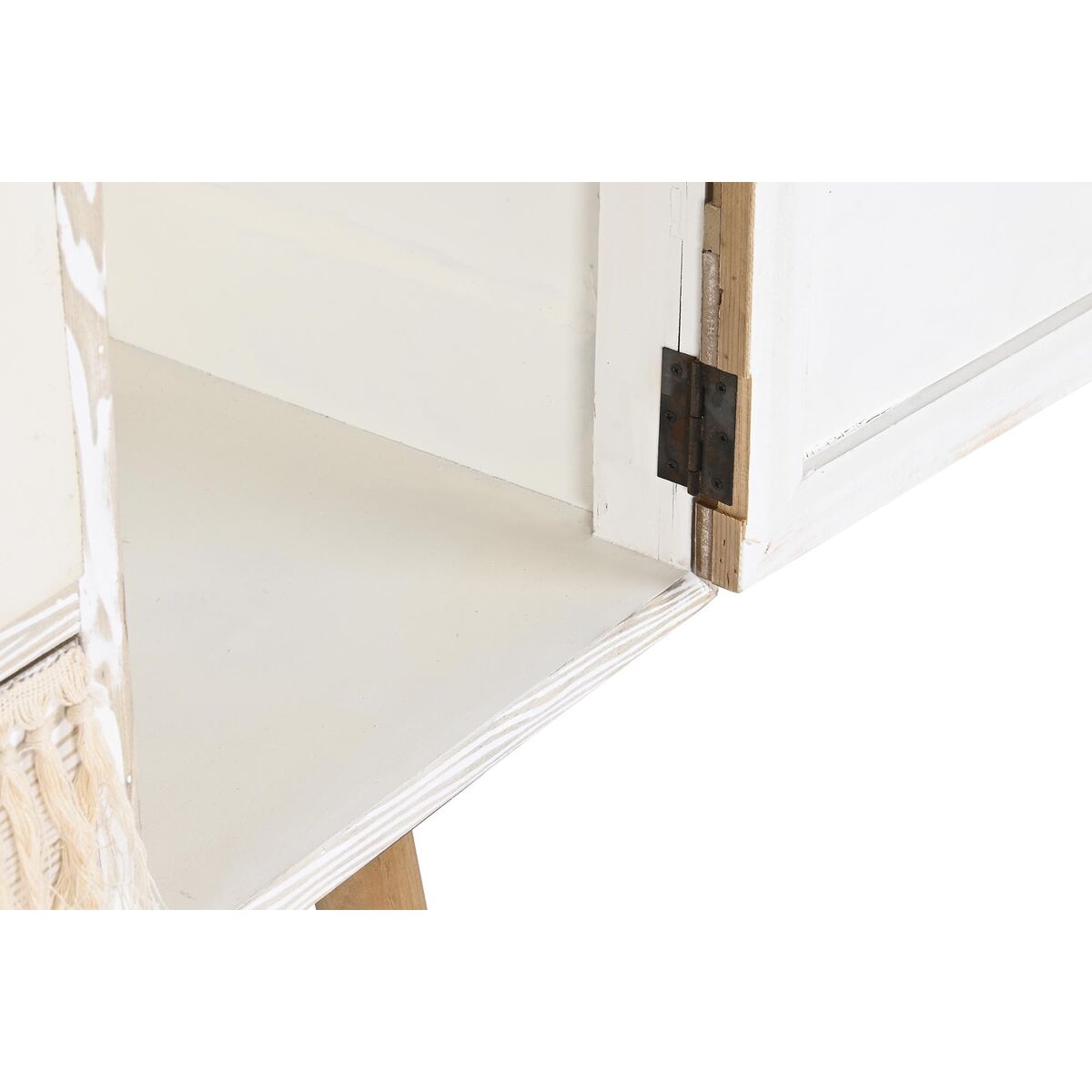 Skänk DKD Home Decor Gran Bomull Vit (120 x 35 x 80 cm) - 4