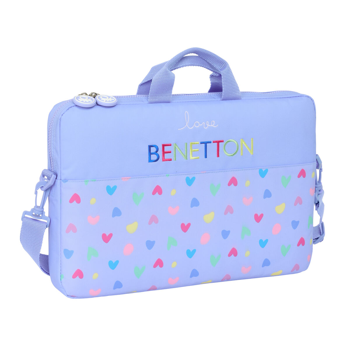 Laptopväska Benetton Lila Lila 40 x 27 x 4 cm