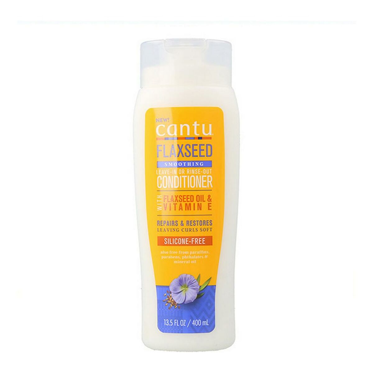 Icke-glansgörande balsam Cantu Flaxseed Smoothing 400 ml Linfrö