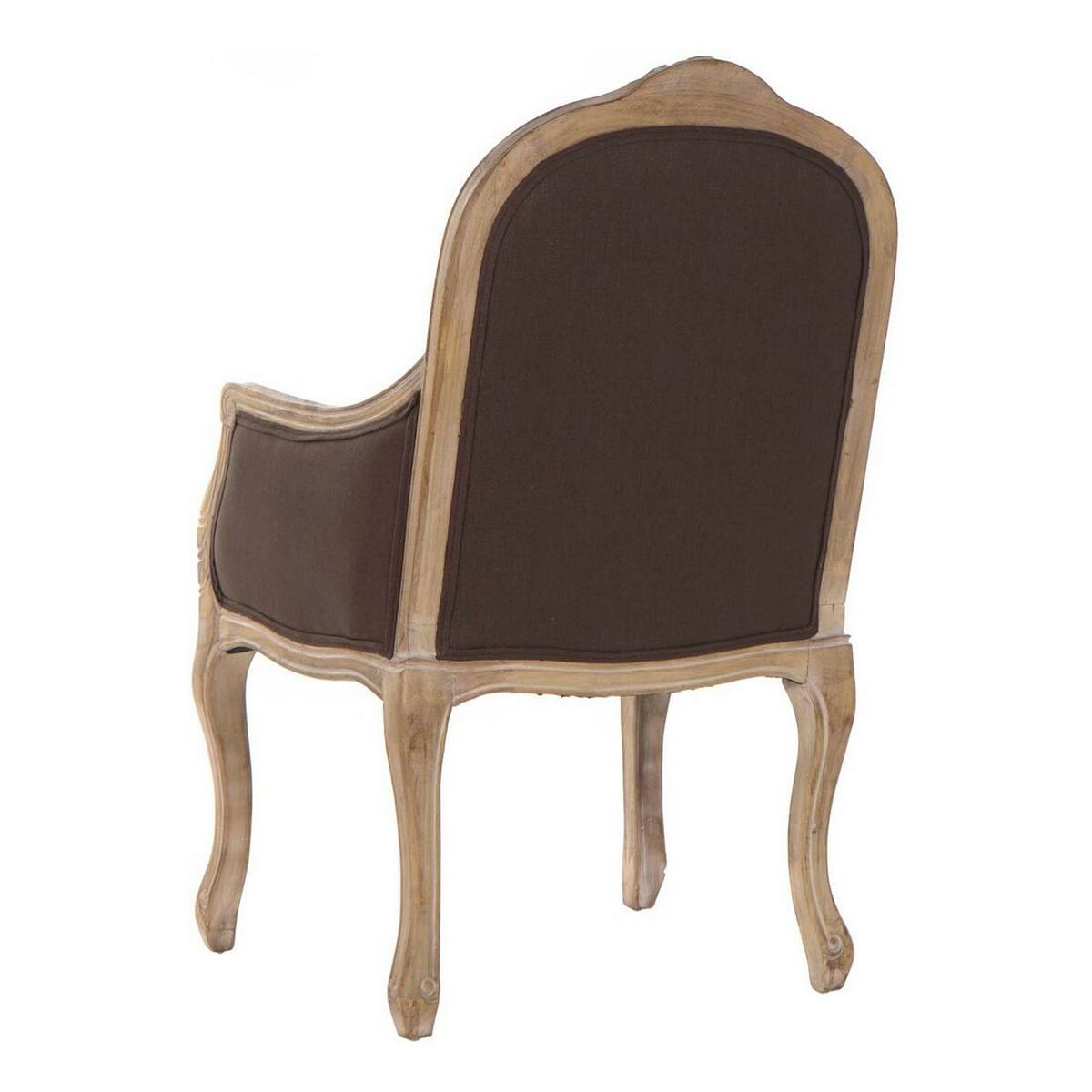 Fåtölj DKD Home Decor Brun Naturell Mörkbrun Gummiträ 62 x 55 x 100 cm 63,5 x 49,5 x 102 cm - 12
