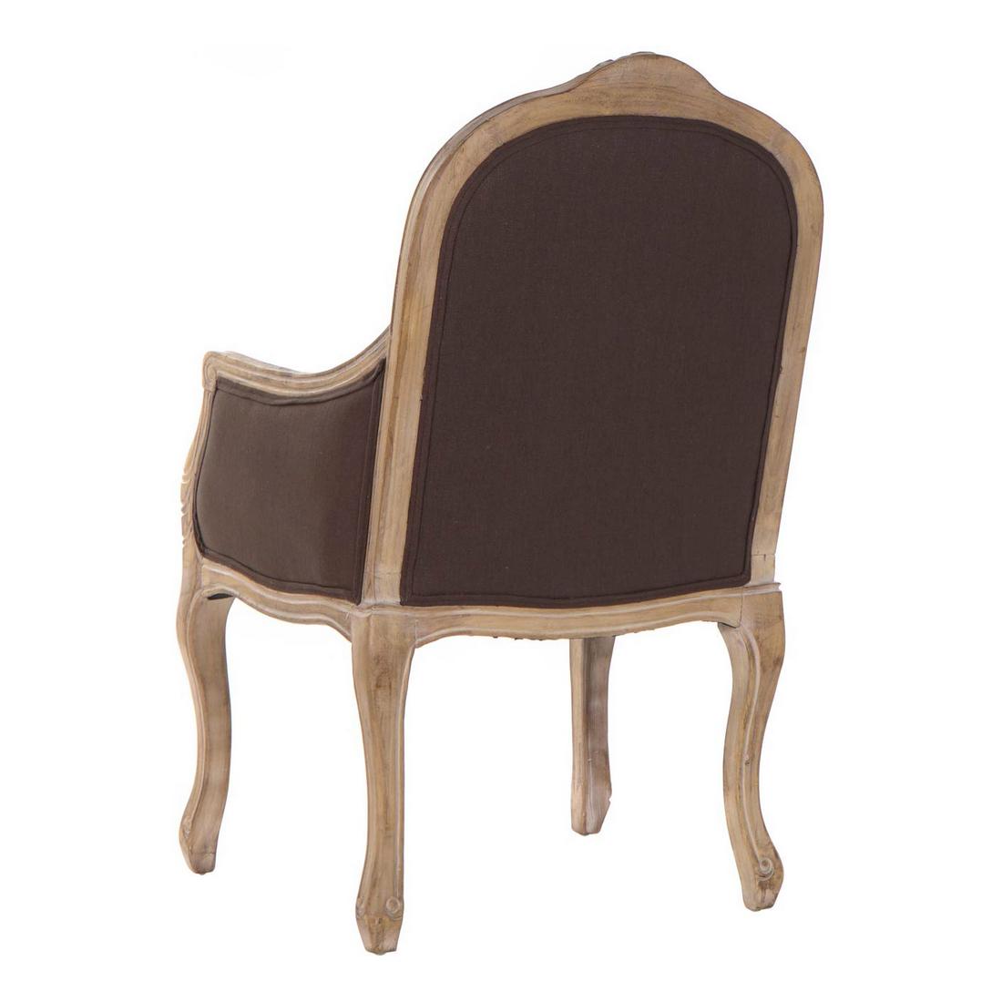 Fåtölj DKD Home Decor Brun Naturell Mörkbrun Gummiträ 62 x 55 x 100 cm 63,5 x 49,5 x 102 cm - 2