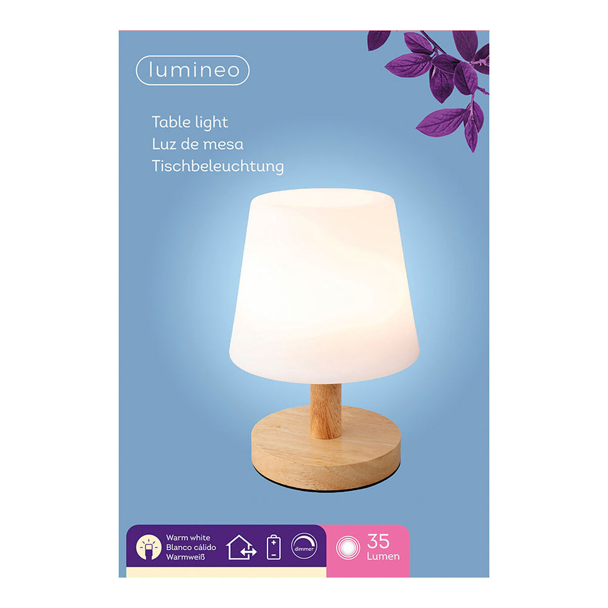 Bordslampa LED Lumineo 894386 Laddningsbar - 2
