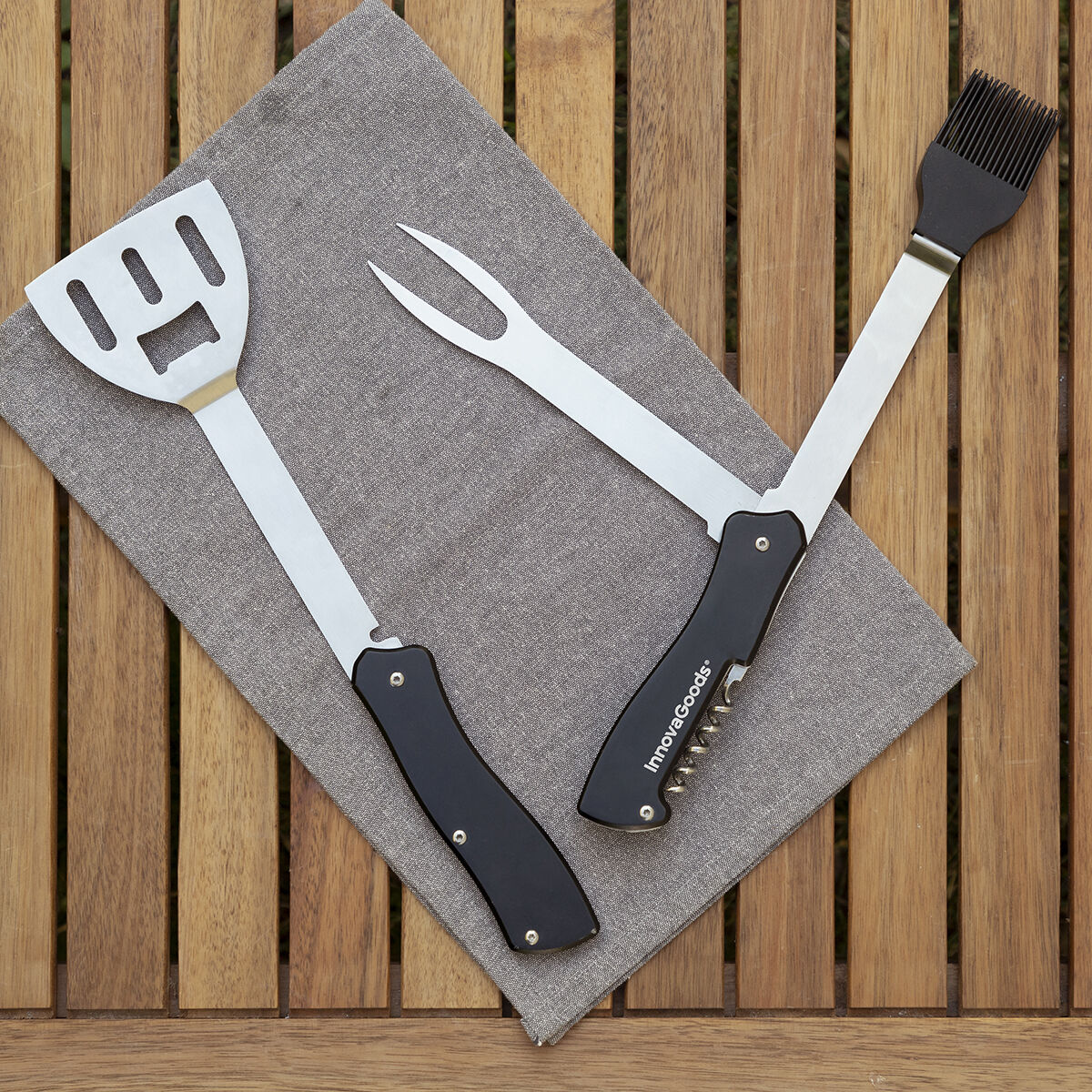 Set med Redskap för Barbecue 5 i 1 Bbkit InnovaGoods - 6