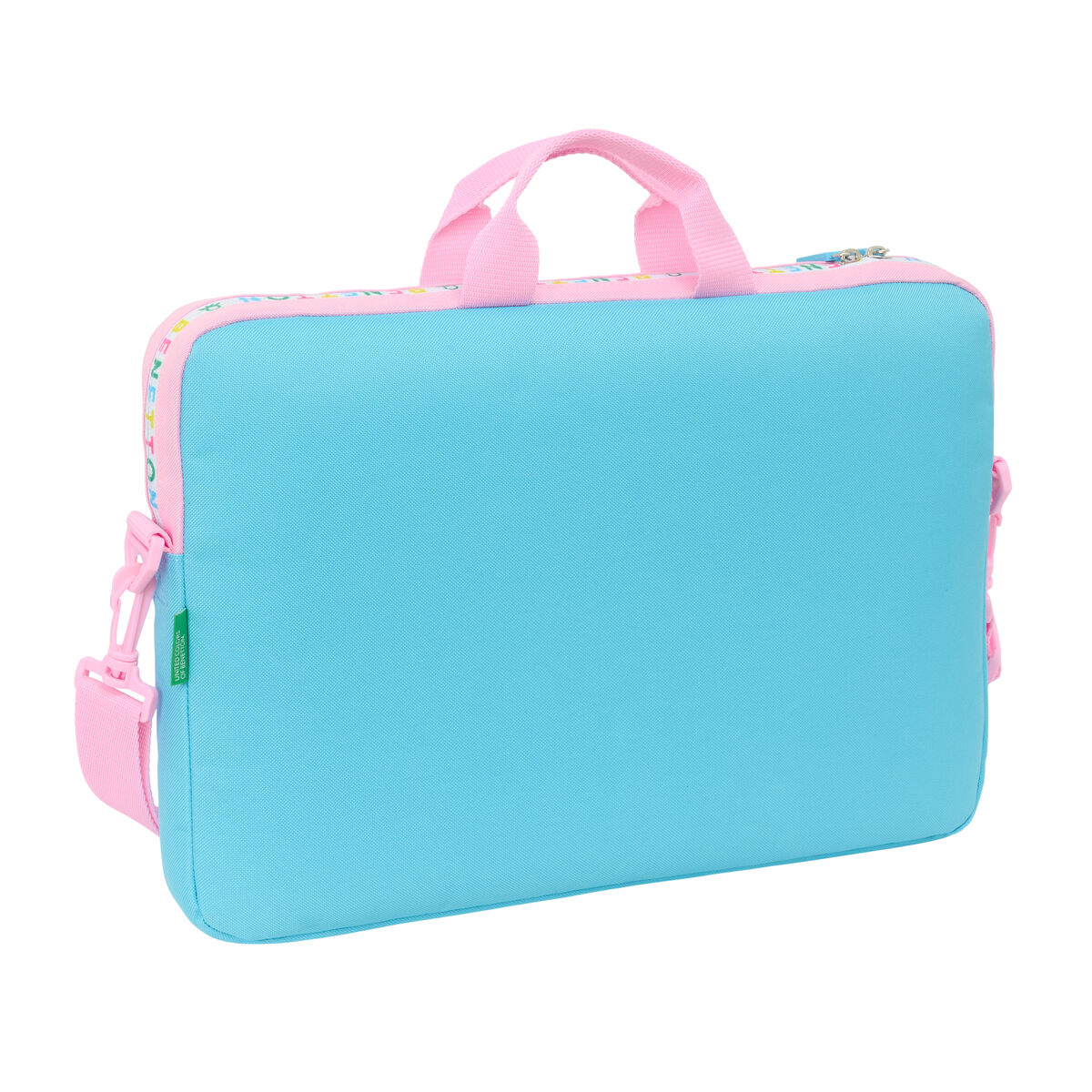 Laptopväska Benetton Unique Rosa Turkos 40 x 27 x 4 cm - 2