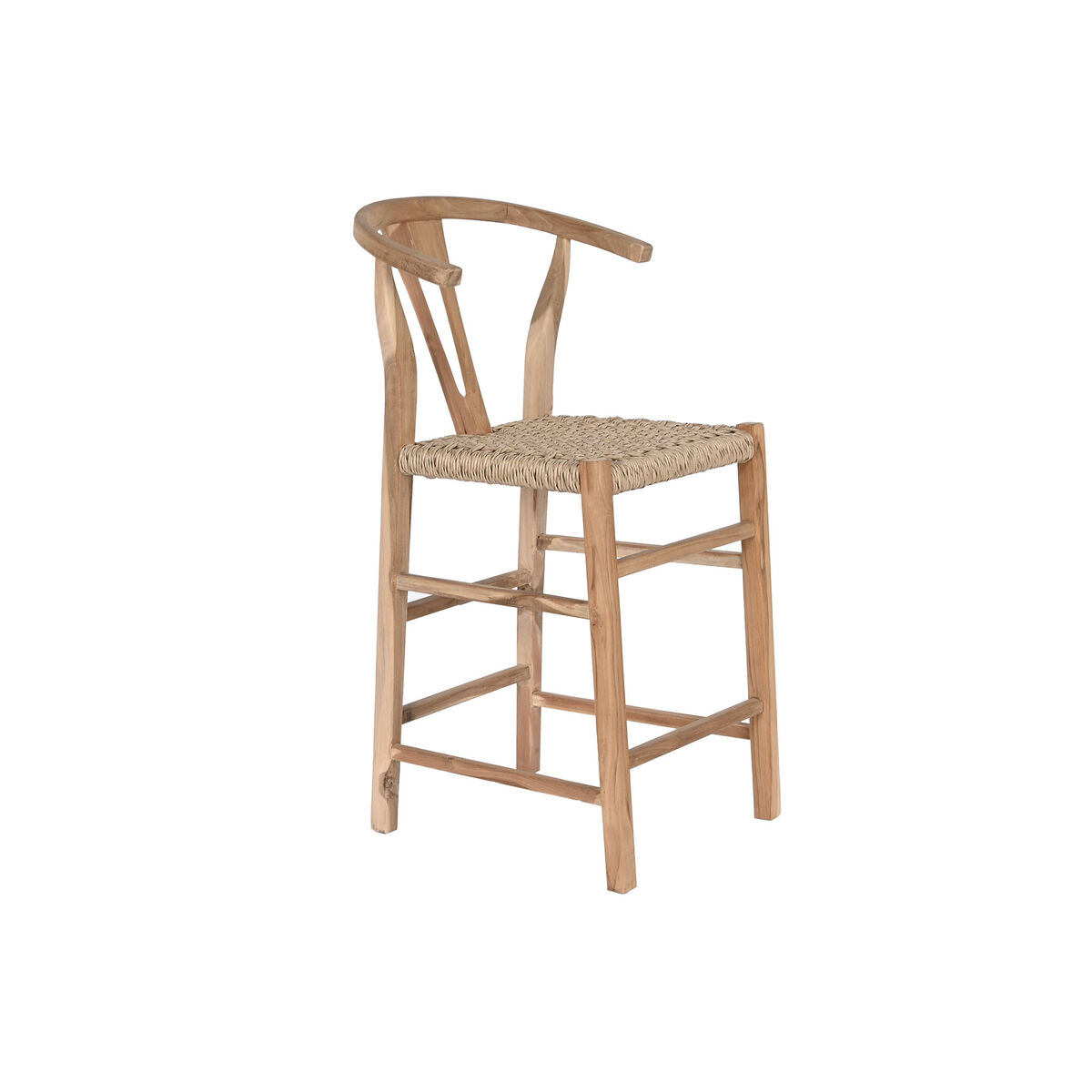 Sittpall DKD Home Decor Naturell Teak 52 x 55 x 98 cm