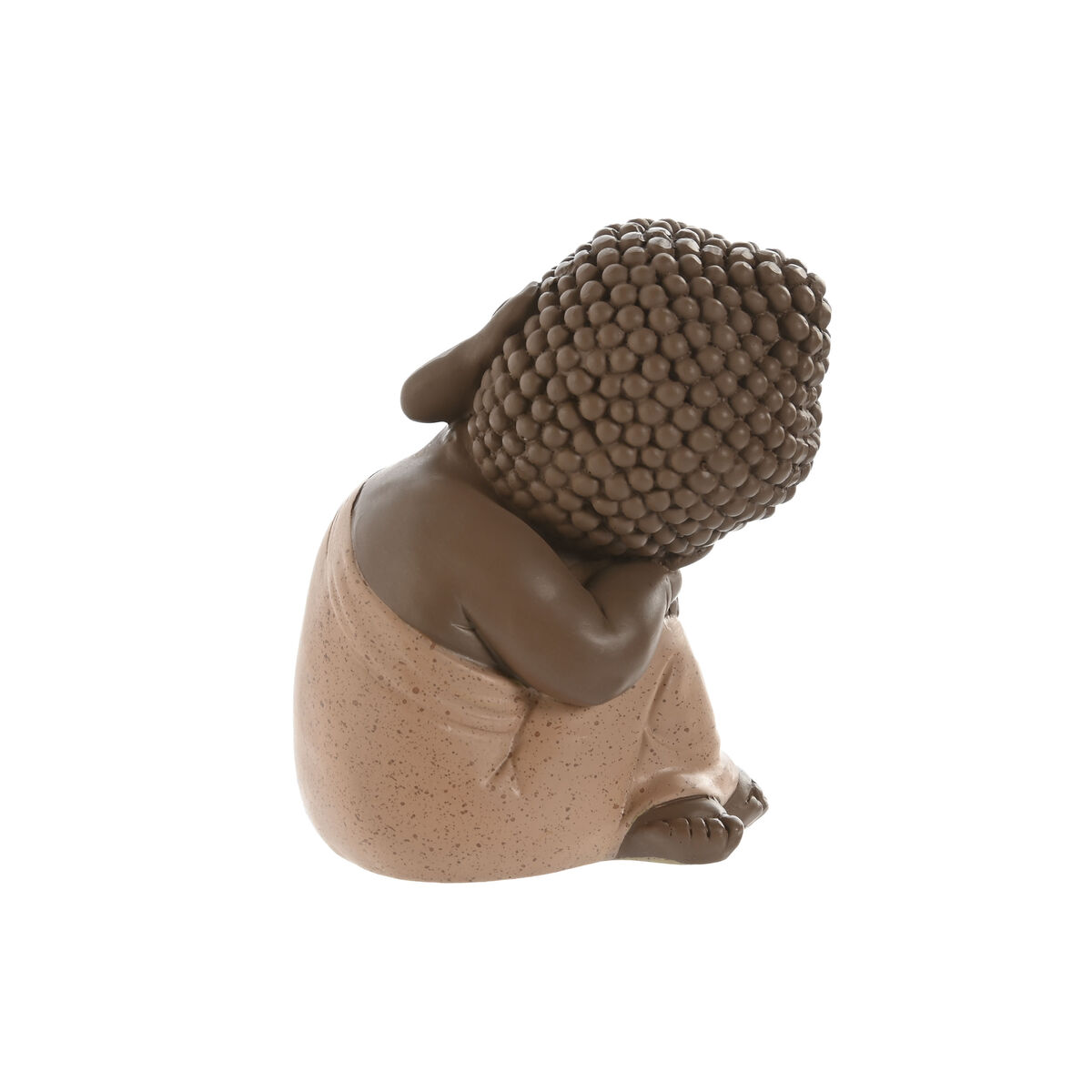 Prydnadsfigur Home ESPRIT Orange Korall Lime Harts Buddha Orientalisk 8 x 8 x 12,5 cm (3 antal) - 3