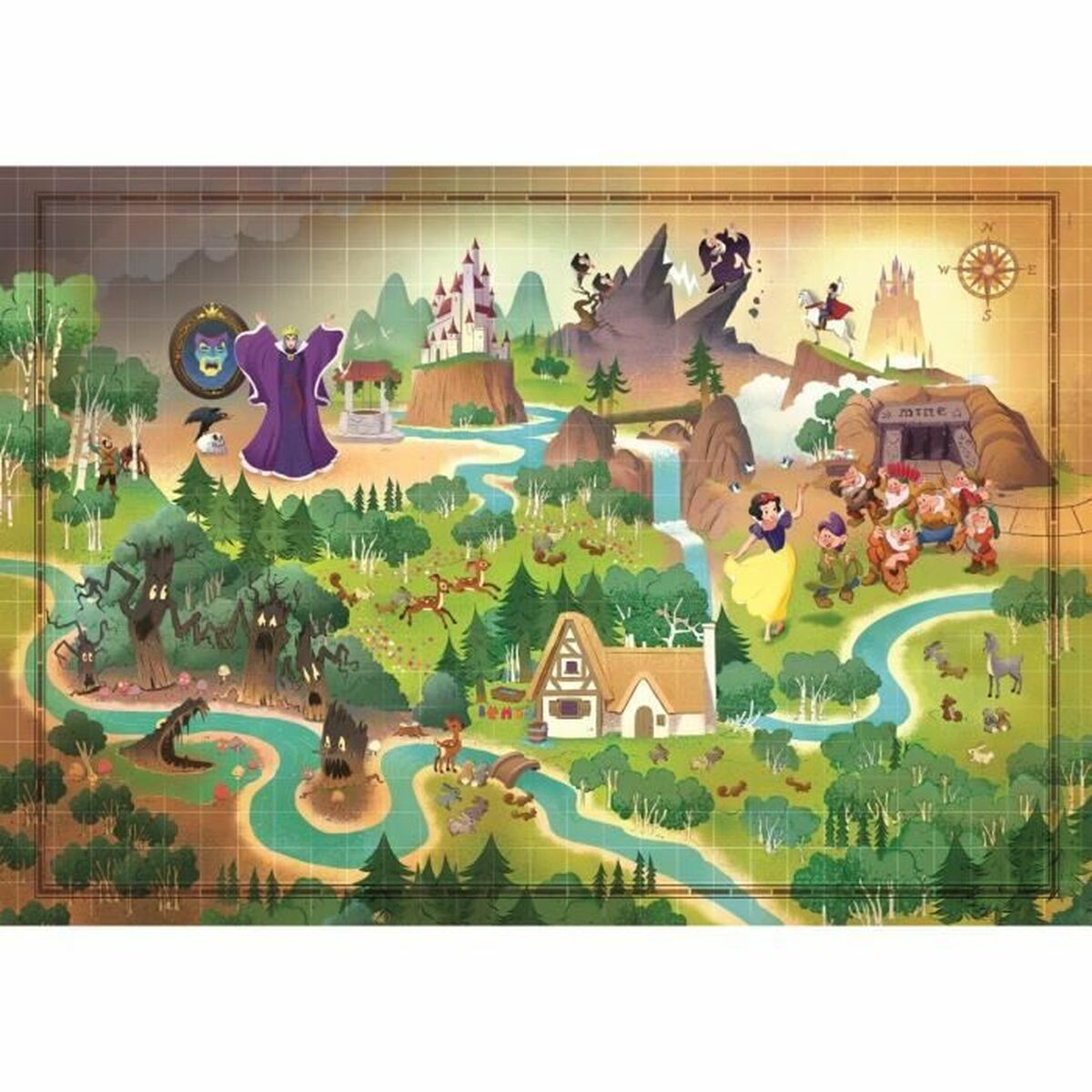 Pussel Clementoni Snow White 1000 Delar - 2