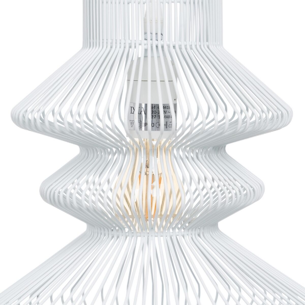 Taklampa Metall Vit 28 x 28 cm - 5