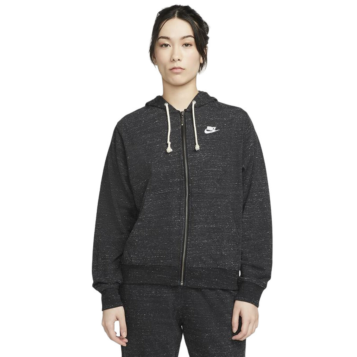 Tröja med huva Dam Nike Sportswear Mörkgrå - 9