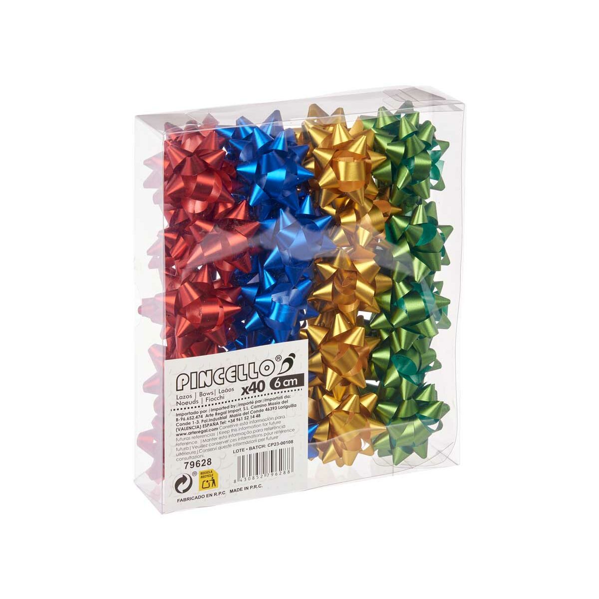 Roterande Pincello PVC 5 x 3,5 x 5 cm Matt Multicolour (12 antal) - 5