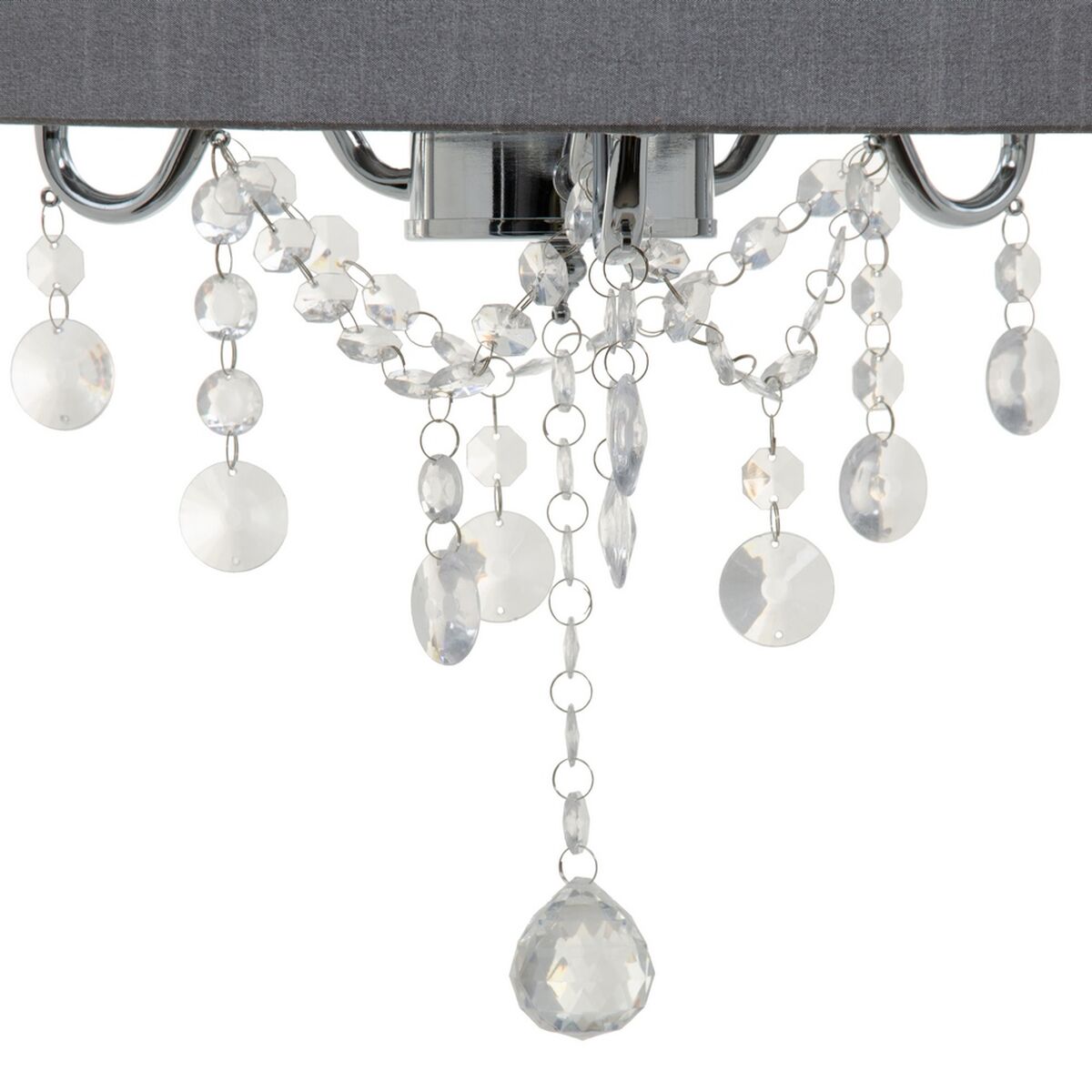 Taklampa 44 x 44 x 65 cm Grå Metall Ø 44 cm - 6