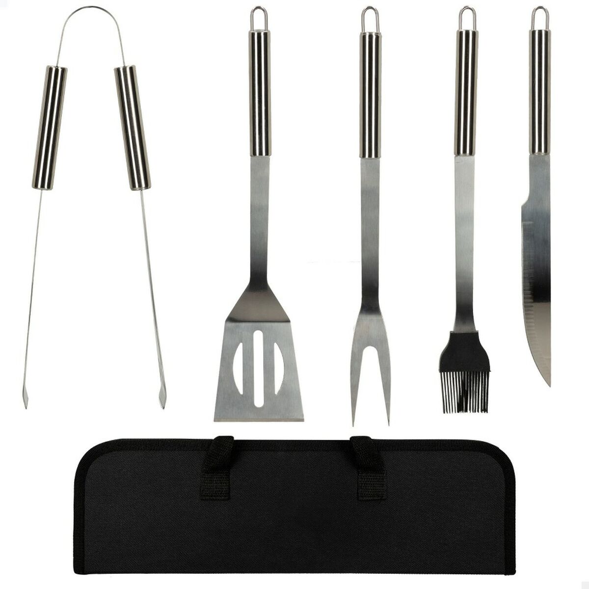 Grillredskap Aktive Silikon Rostfritt stål 12 antal 7,5 x 35 x 1,9 cm (5 Delar) - 9
