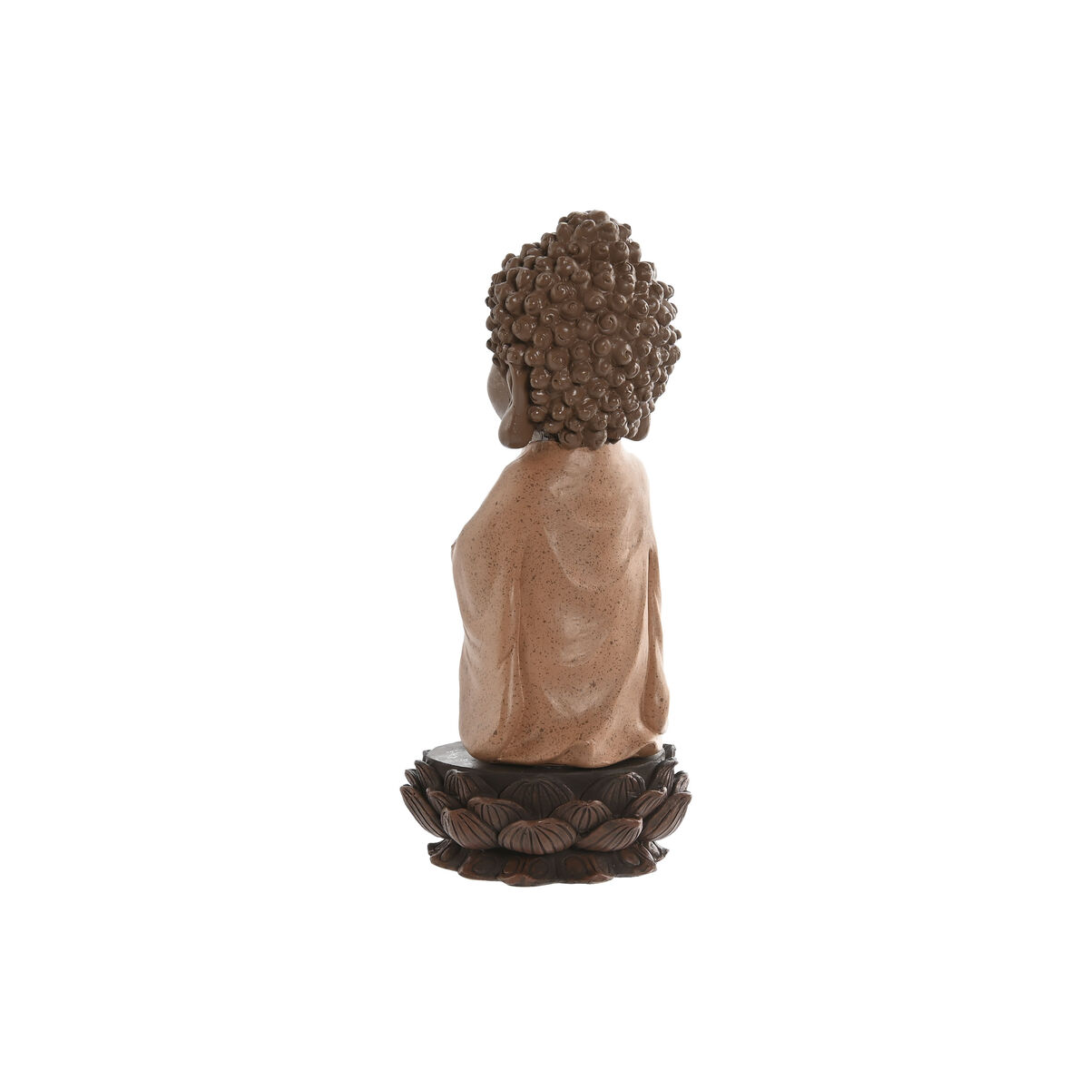 Prydnadsfigur Home ESPRIT Brun Orange Korall Lime Harts Buddha Orientalisk 9 x 9 x 21 cm (3 antal) - 3