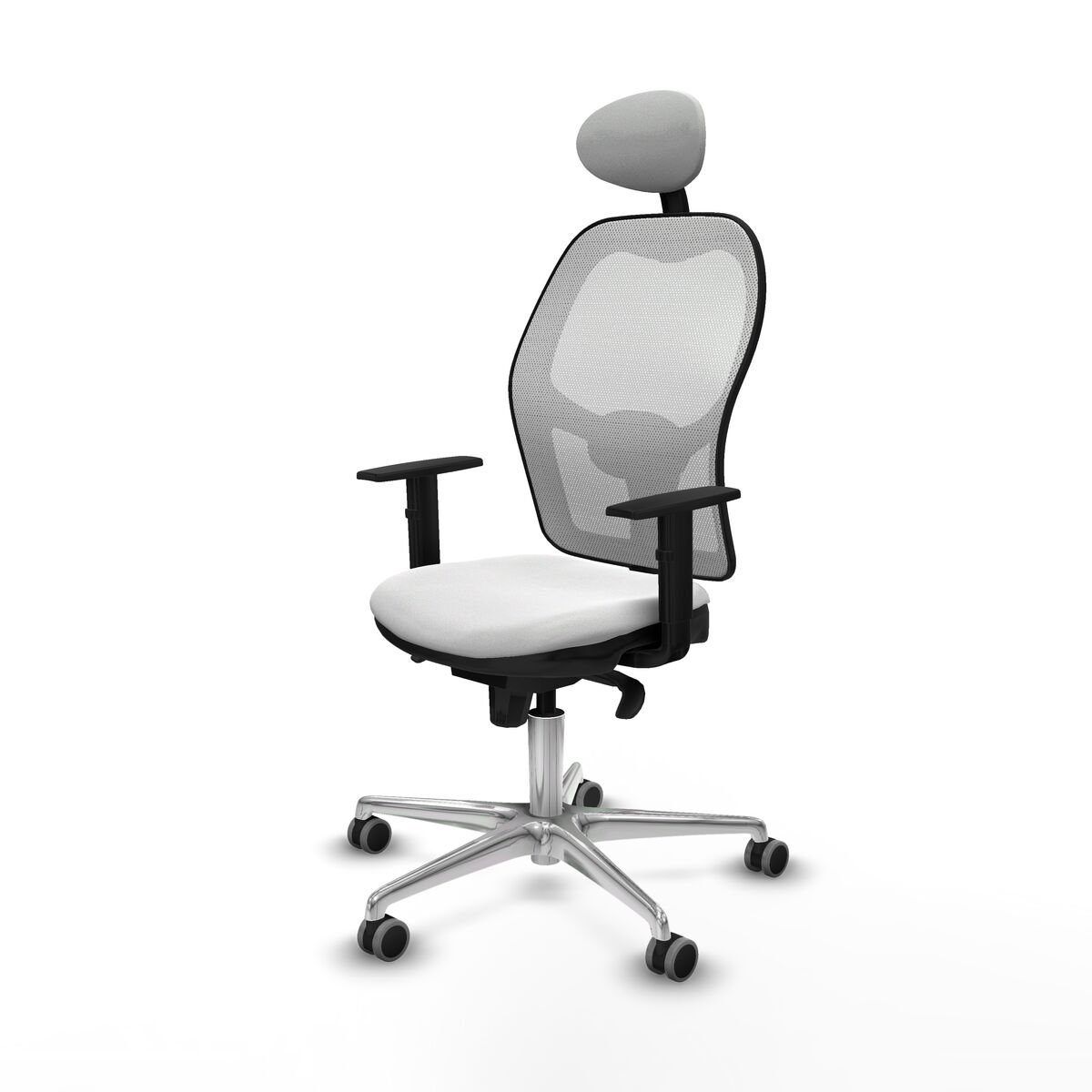 Kontorsstol med nackstöd Jorquera Piqueras y Crespo 1D086G1 Vit - 2