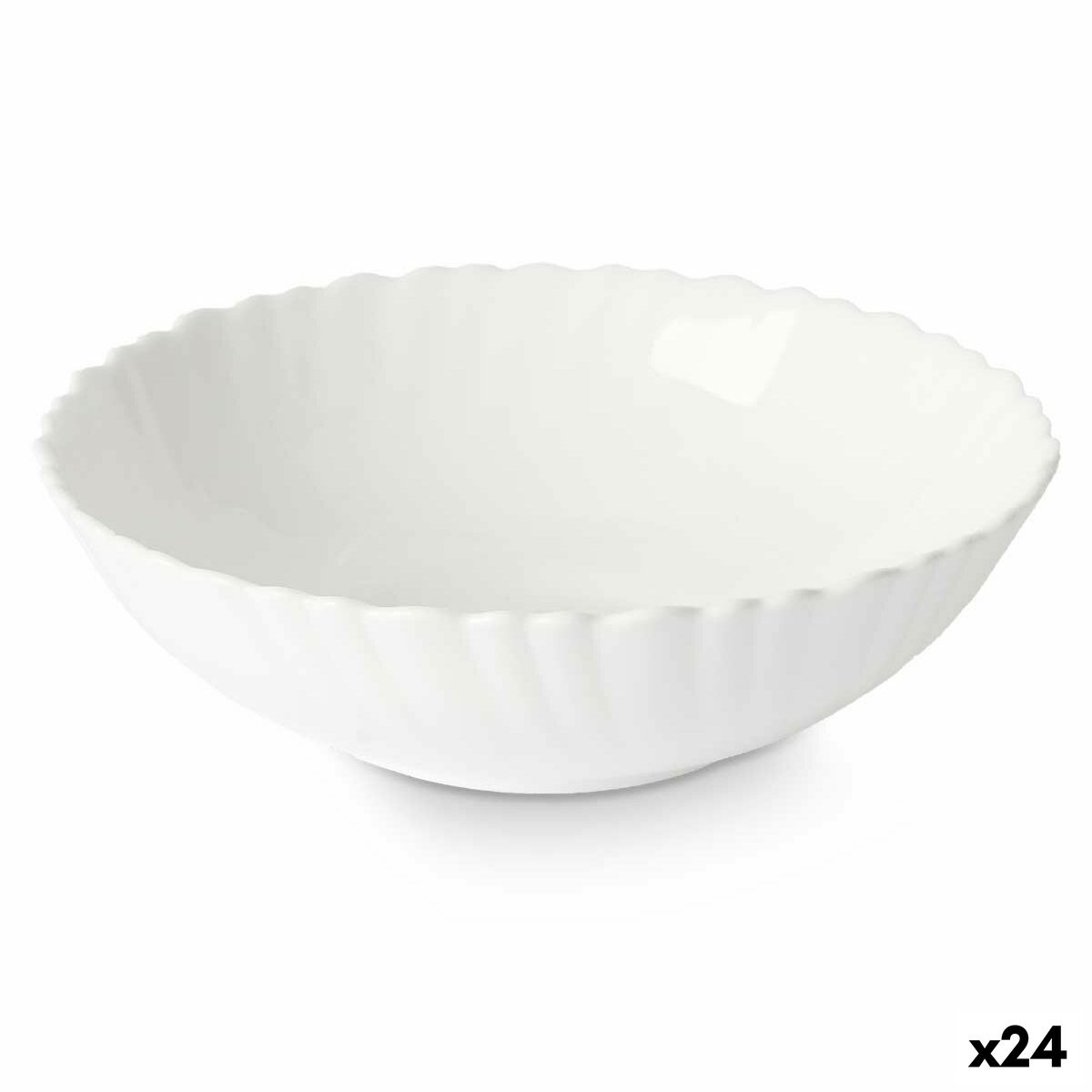 Servingsfat Vivalto Vit Opalinglas 17,5 x 5,5 x 17,5 cm (24 antal)