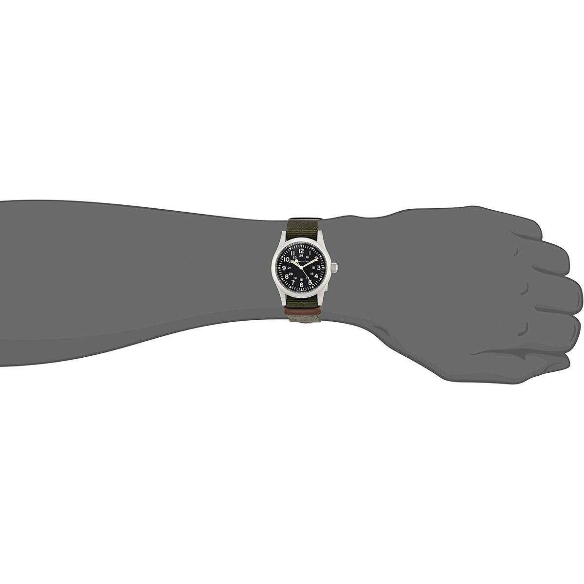 Herrklocka Hamilton KHAKI FIELD Svart - 2