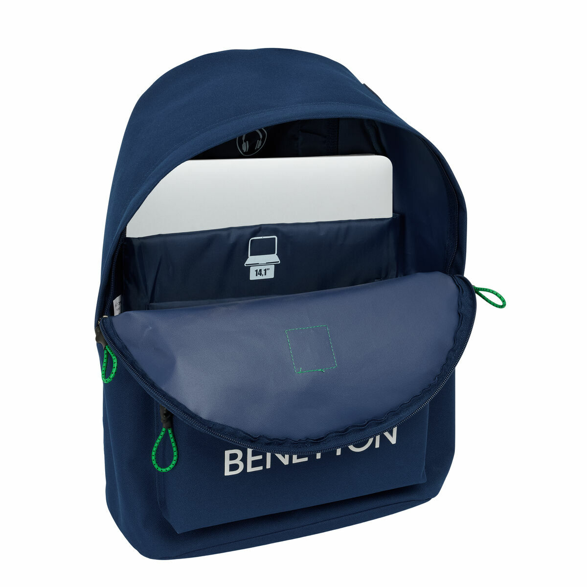 Laptopryggsäck Benetton benetton Marinblå 31 x 41 x 16 cm - 2