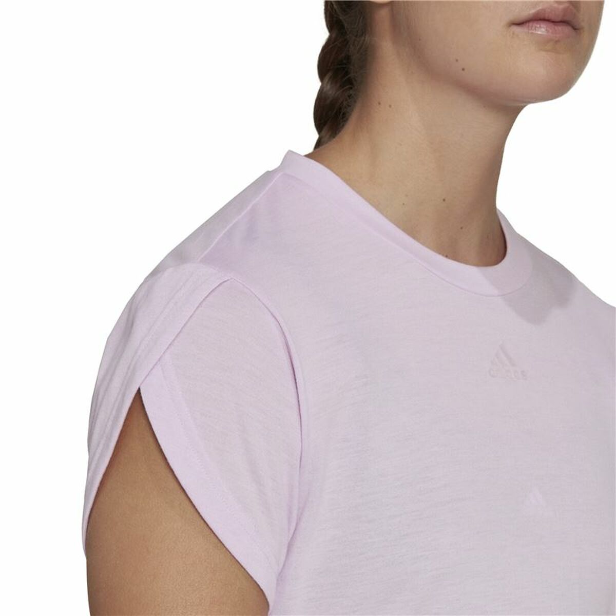 T-shirt med kortärm Dam Adidas  trainning Floral  Lila - 3