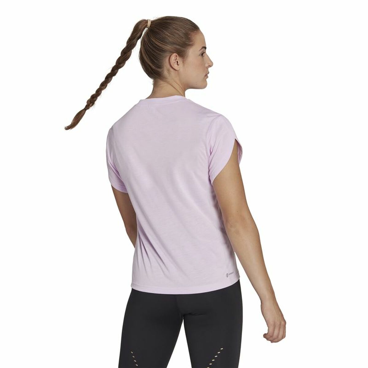 T-shirt med kortärm Dam Adidas  trainning Floral  Lila - 4
