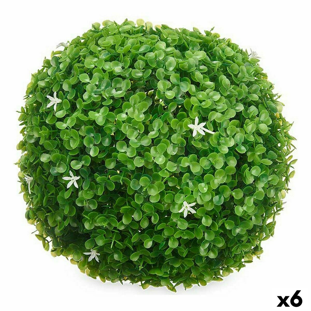Dekorativ växt Blad Virágok Labda Plast 27 x 27 x 27 cm (6 antal) - 3