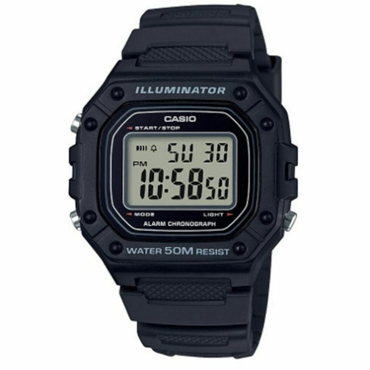 Herrklocka Casio W-218H-1AVEF Svart