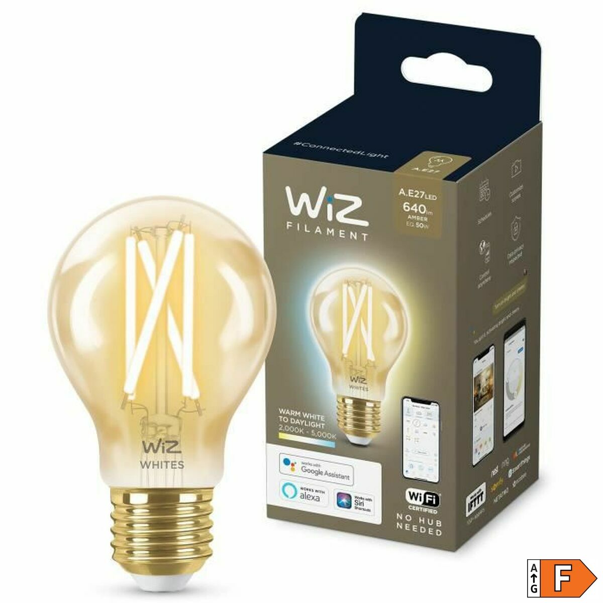 Lampa Wiz Multicolour Gyllene F 7 W 50 W E27 - 8