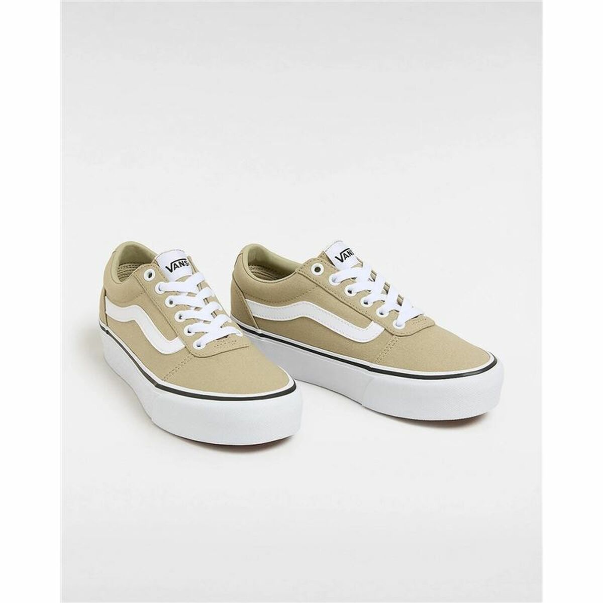 Casual Träningsskor Dam Vans Ward Platform Cnvs Elm Beige Ljusbrun - 3