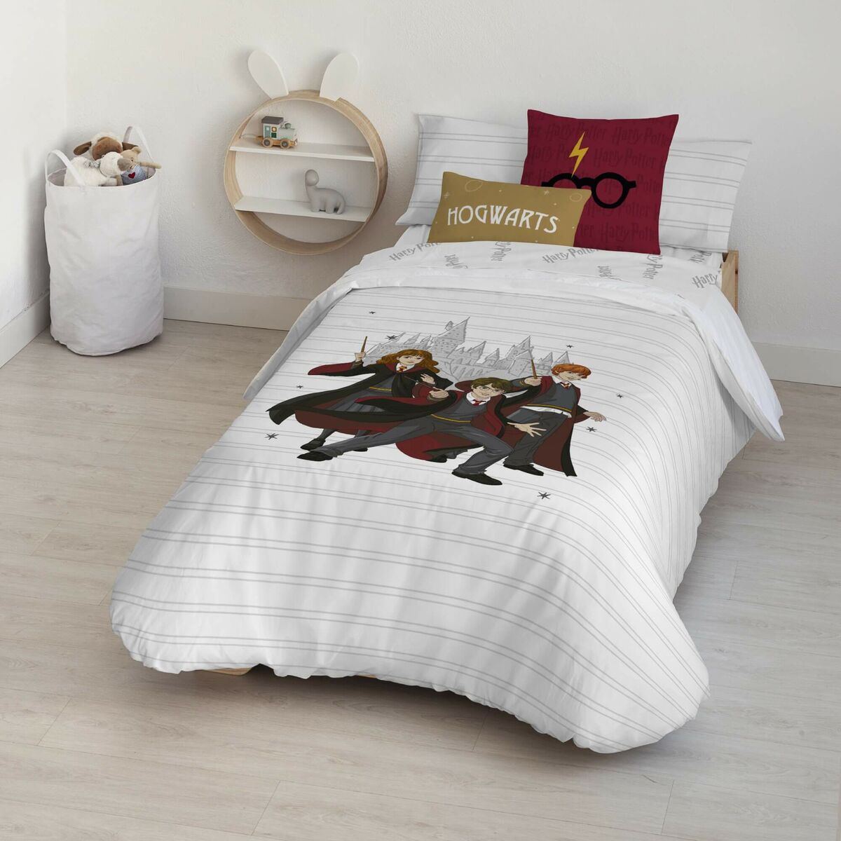 Påslakan Harry Potter Team Multicolour 175 Trådar 155 x 220 cm Säng 90