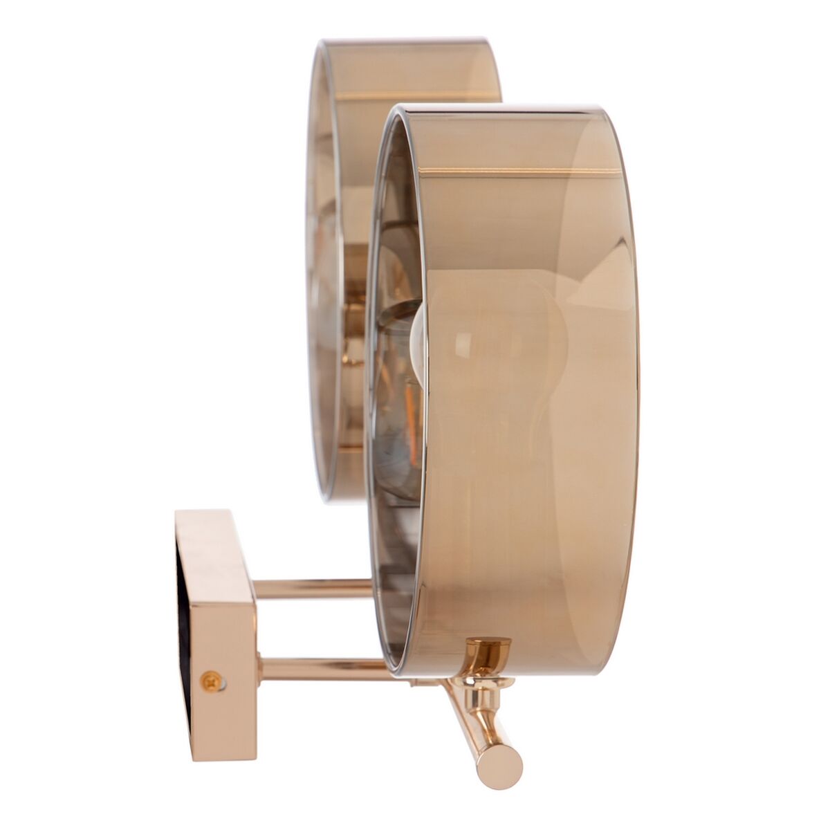 Vägglampa 50 x 14 x 41,6 cm Glas Gyllene Metall - 5
