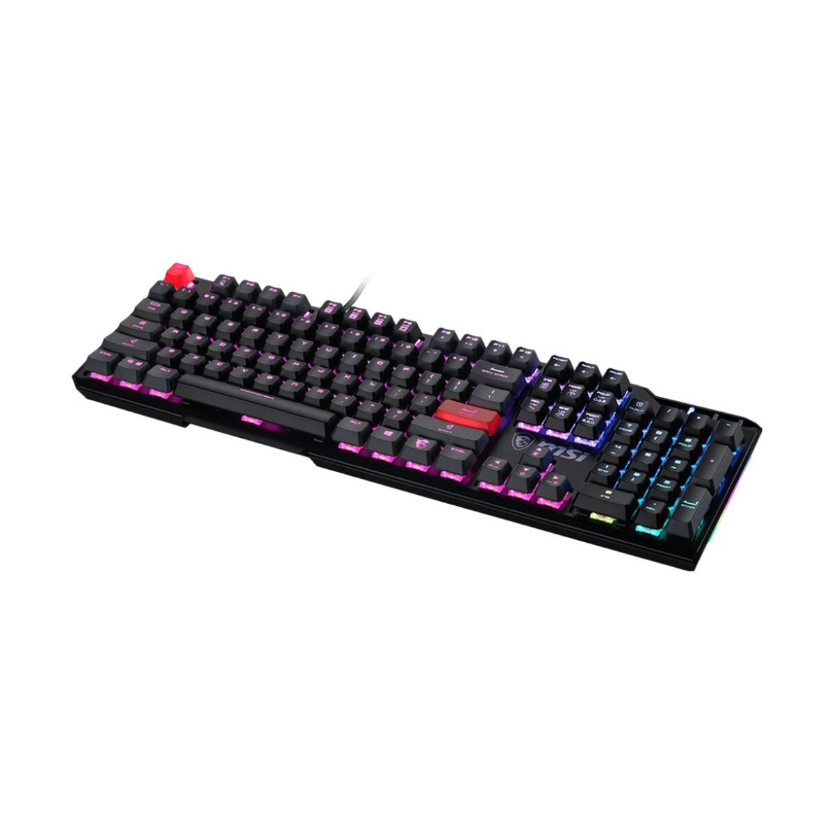 Tangentbord MSI VIGOR GK41 DUSK LR US Svart Multicolour QWERTY - 4