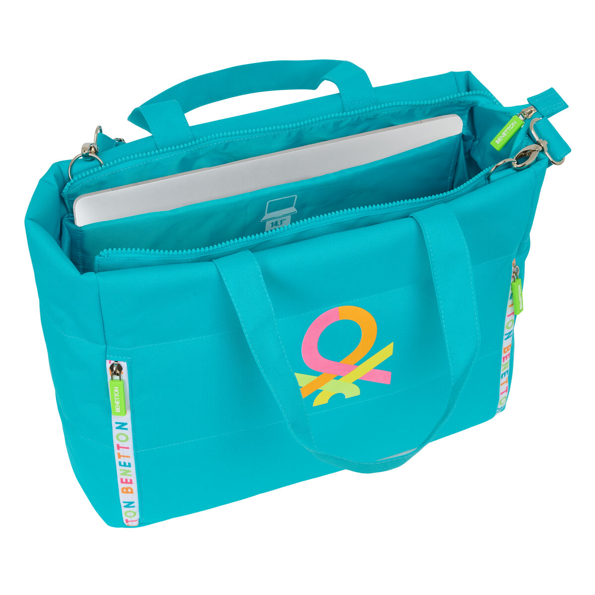 Laptopväska Benetton Summer Blå 40 x 31 x 17 cm - 5