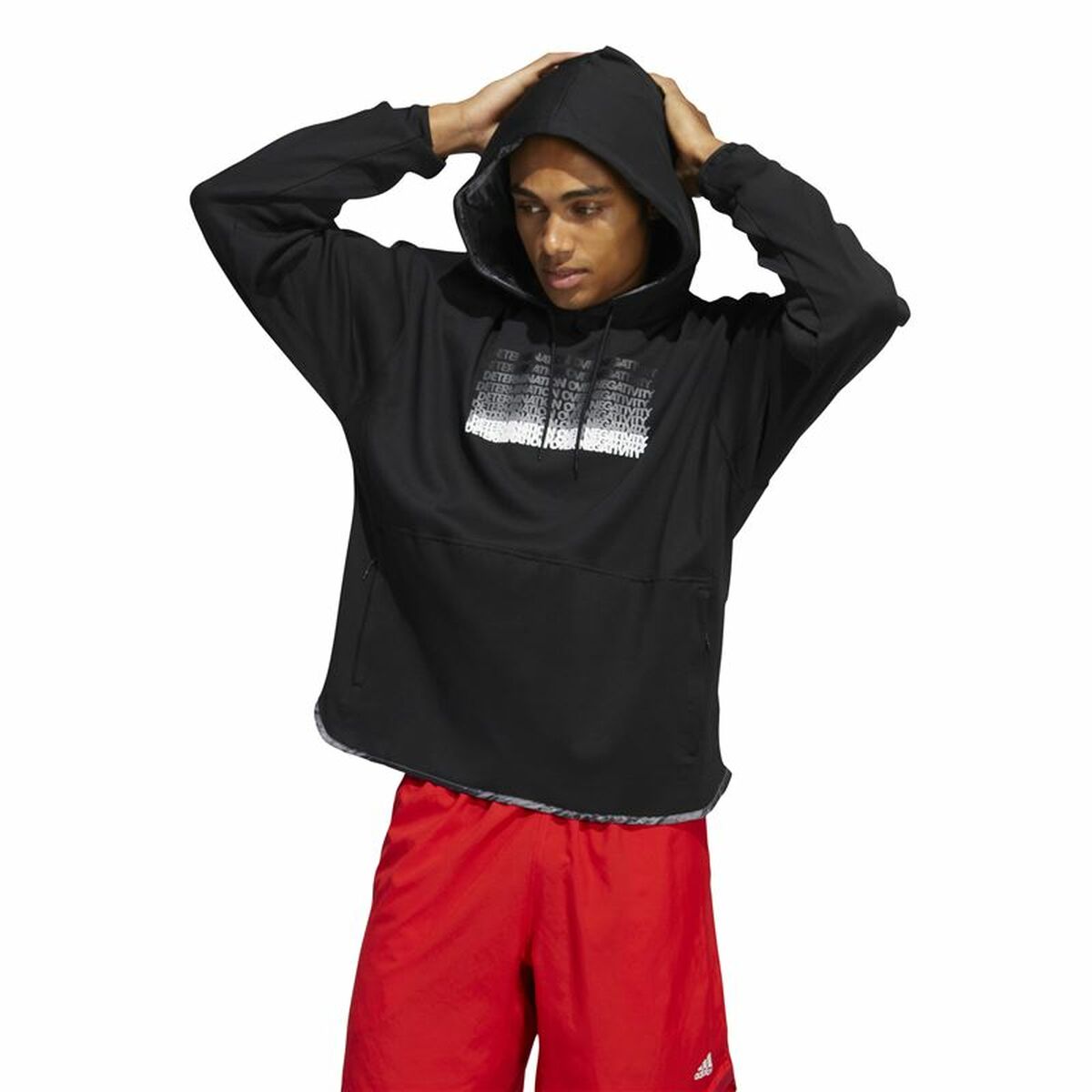 Tröja med huva Herr Adidas Donovan Mitchell Inno Svart - 7