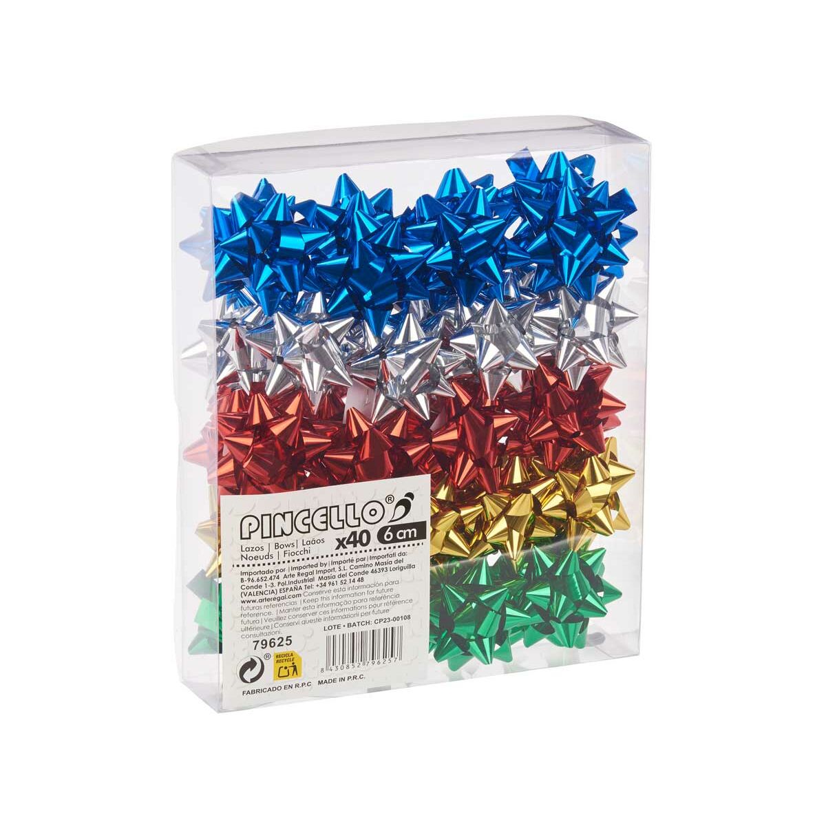 Roterande Pincello PVC 5 x 3,5 x 5 cm Glans Multicolour (12 antal) - 5