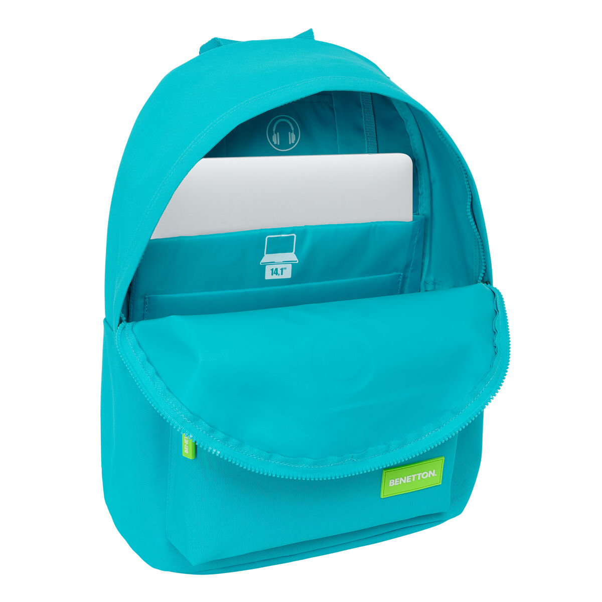 Laptopryggsäck Benetton benetton Blå 31 x 41 x 16 cm - 4
