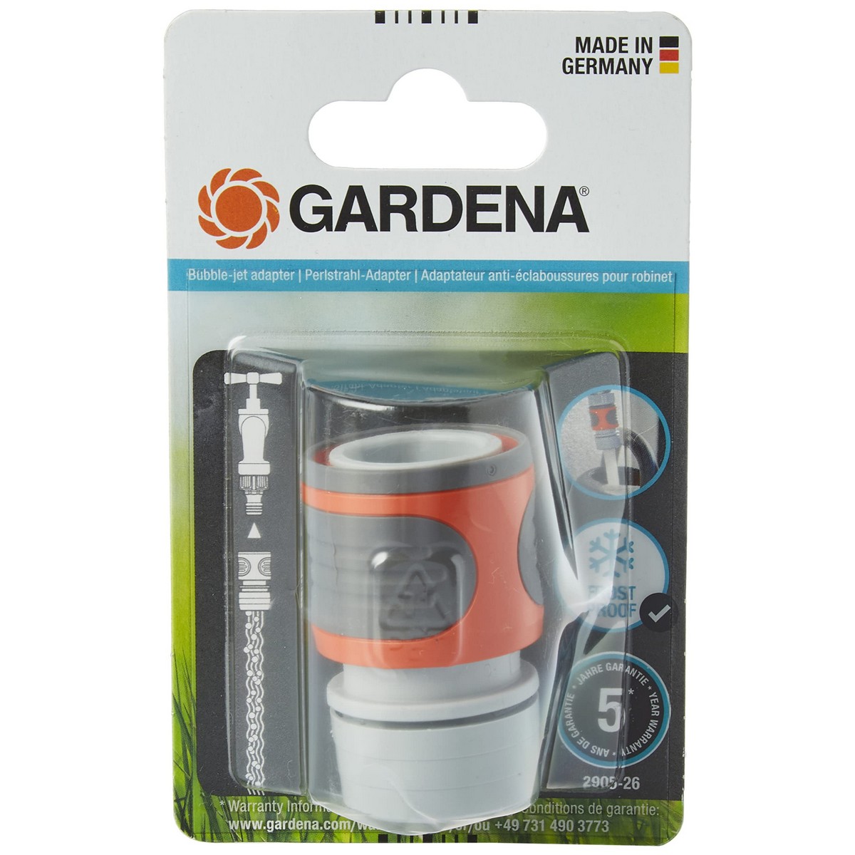 Slanganslutning Gardena Bubble-Jet Kran Spridare Gängad - 6