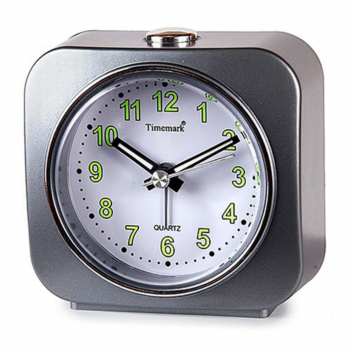 Asztali óra Timemark Grå Grön Plast 9 x 9 x 4 cm