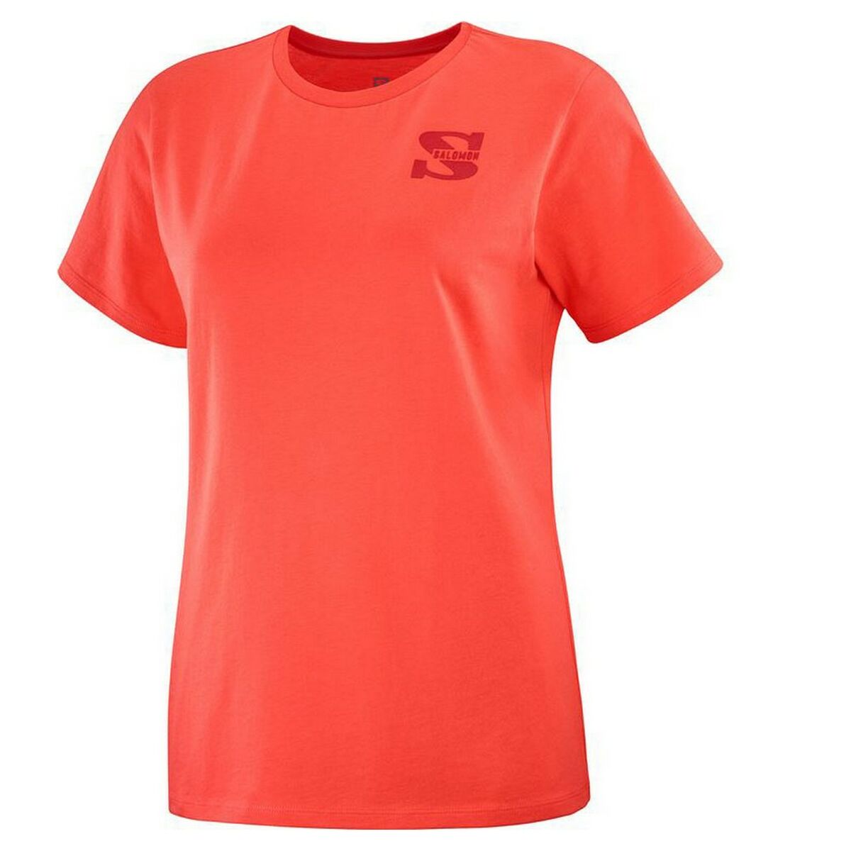 T-shirt med kortärm Herr Salomon Outlife Small Logo Orange
