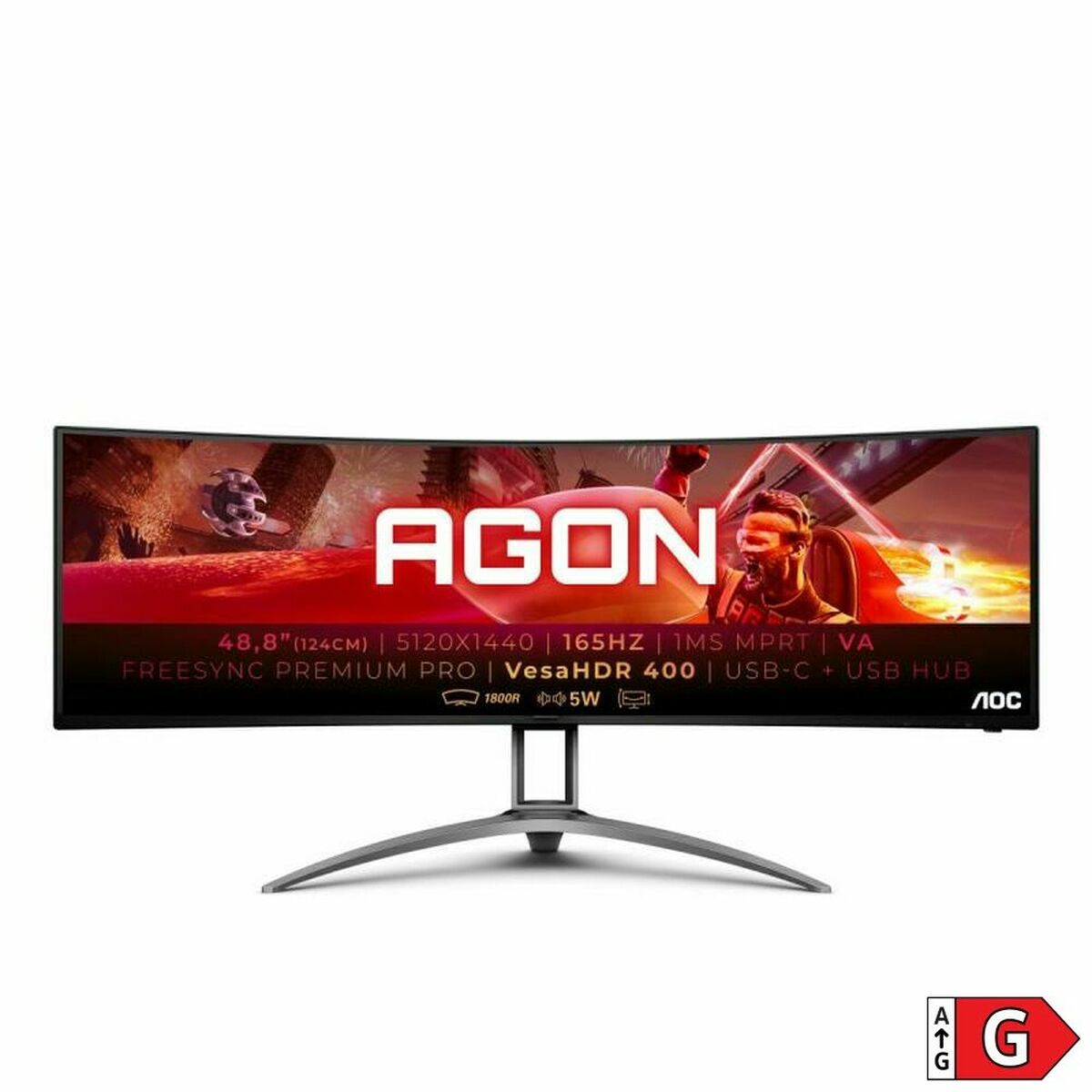Monitor AOC AOC AGON AG493UCX2 Quad HD 49" - 2