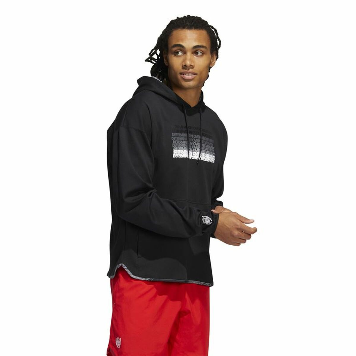 Tröja med huva Herr Adidas Donovan Mitchell Inno Svart - 3