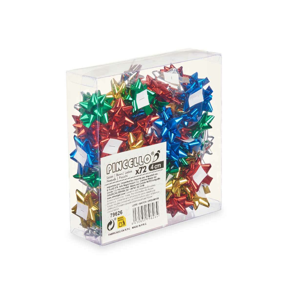 Roterande Pincello PVC 4 cm 19 x 19 x 6 cm Glans Multicolour (12 antal) - 4