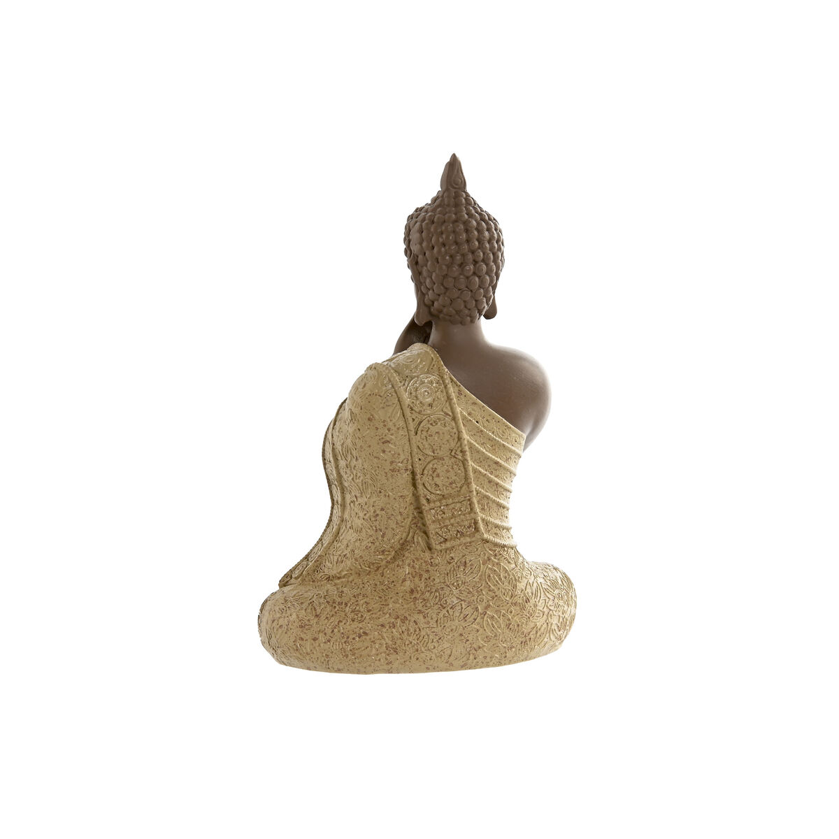 Prydnadsfigur Home ESPRIT Orange Korall Lime Harts Buddha Orientalisk 9 x 6 x 13 cm (3 antal) - 3