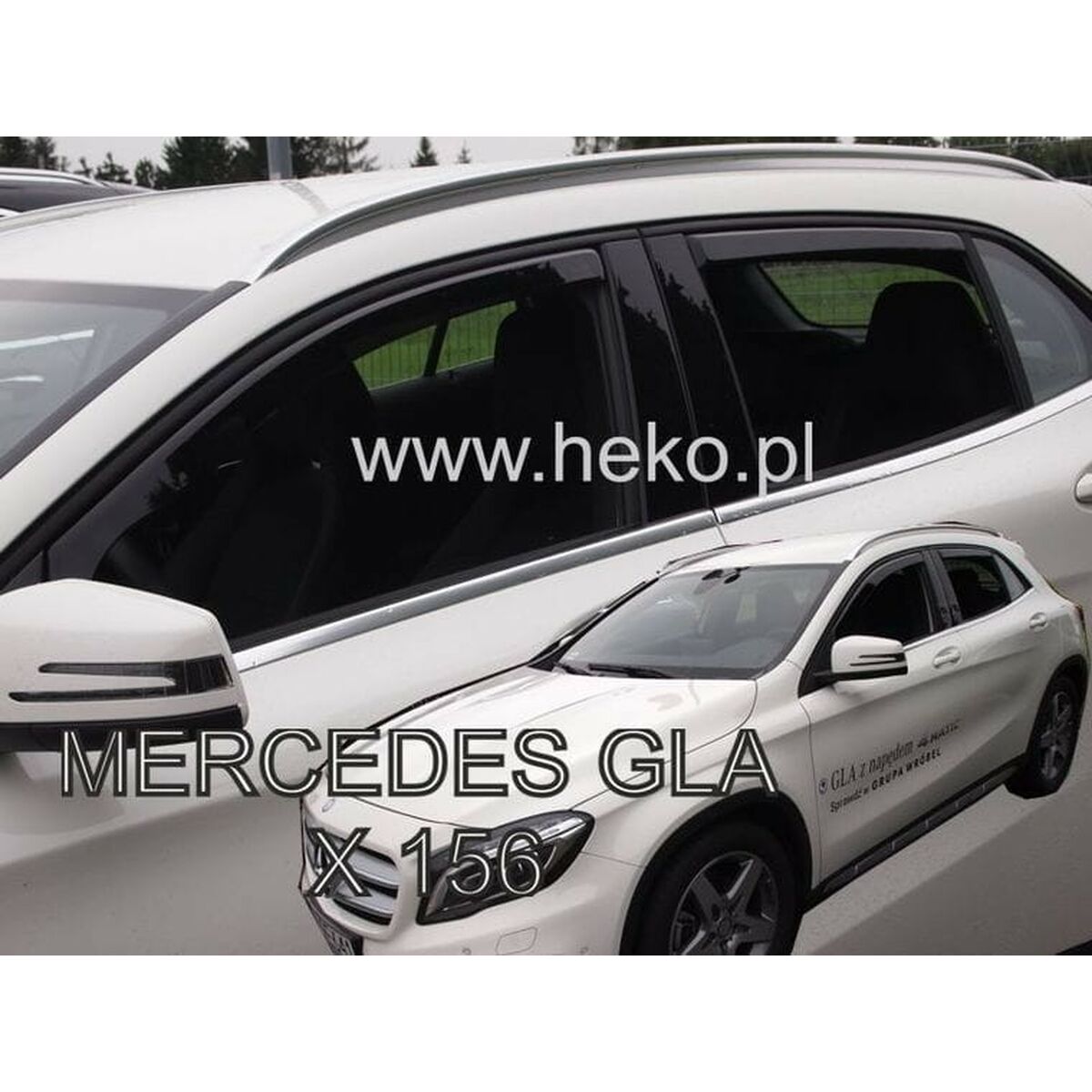 Vindavvisare HEKO HO23295 MERCEDES GLA (X156) 4 Delar - 2