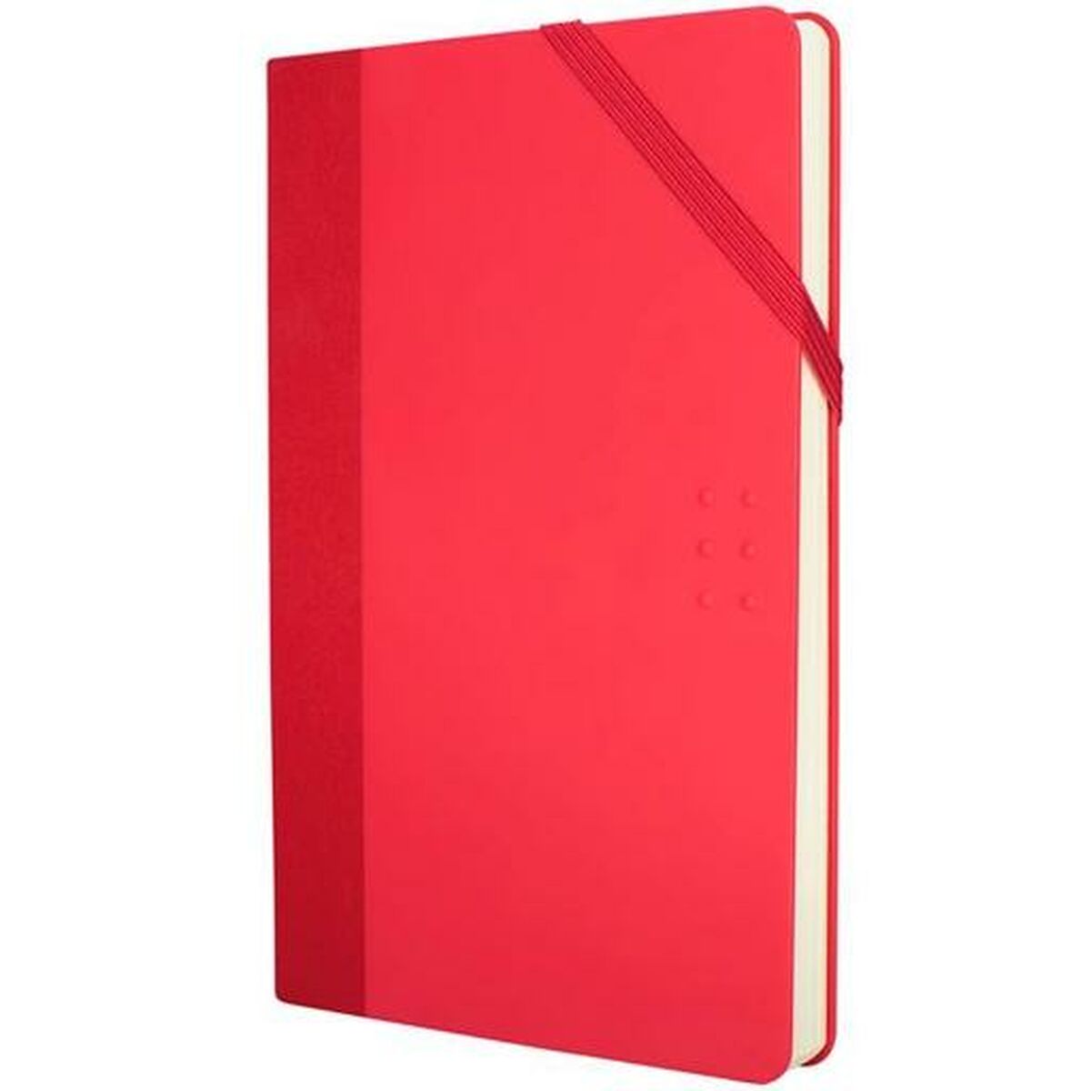 Anteckningsbok Milan Paperbook Vit Röd 21 x 14,6 x 1,6 cm - 2