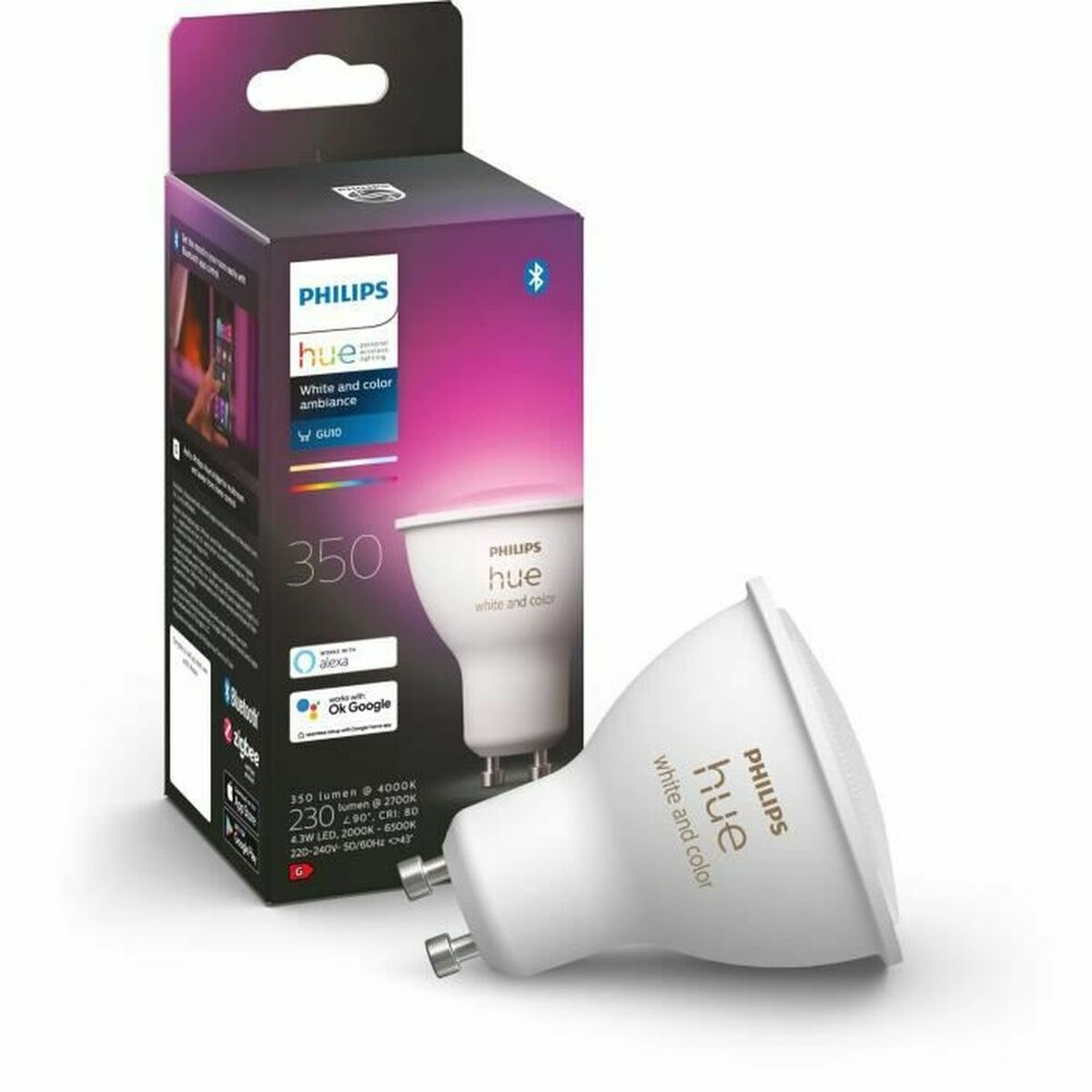 LED-lampa Philips 8719514339880A Vit G GU10 350 lm (6500 K) - 2