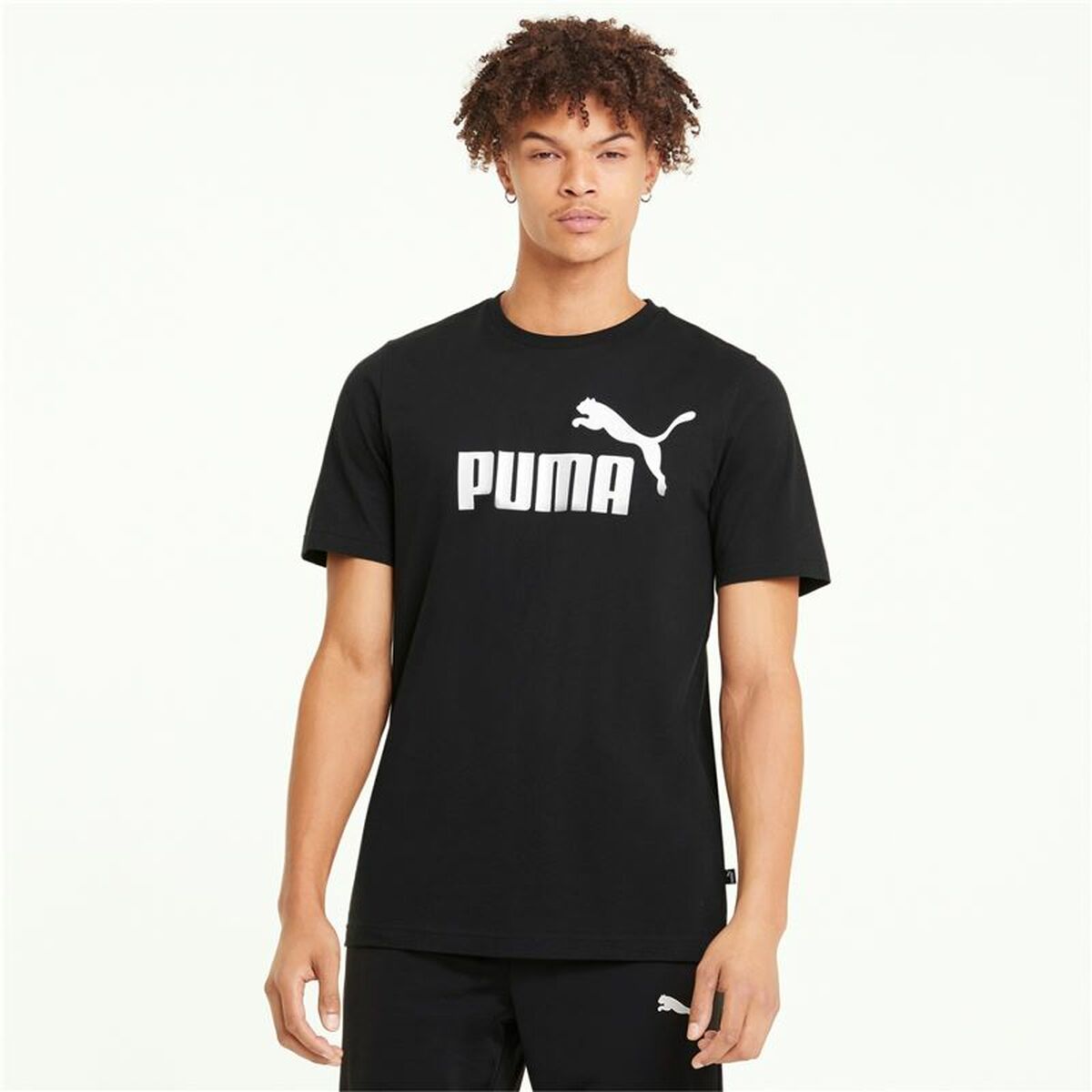 T-shirt med kortärm Herr Puma 586666 01 Svart (1 antal) - 3