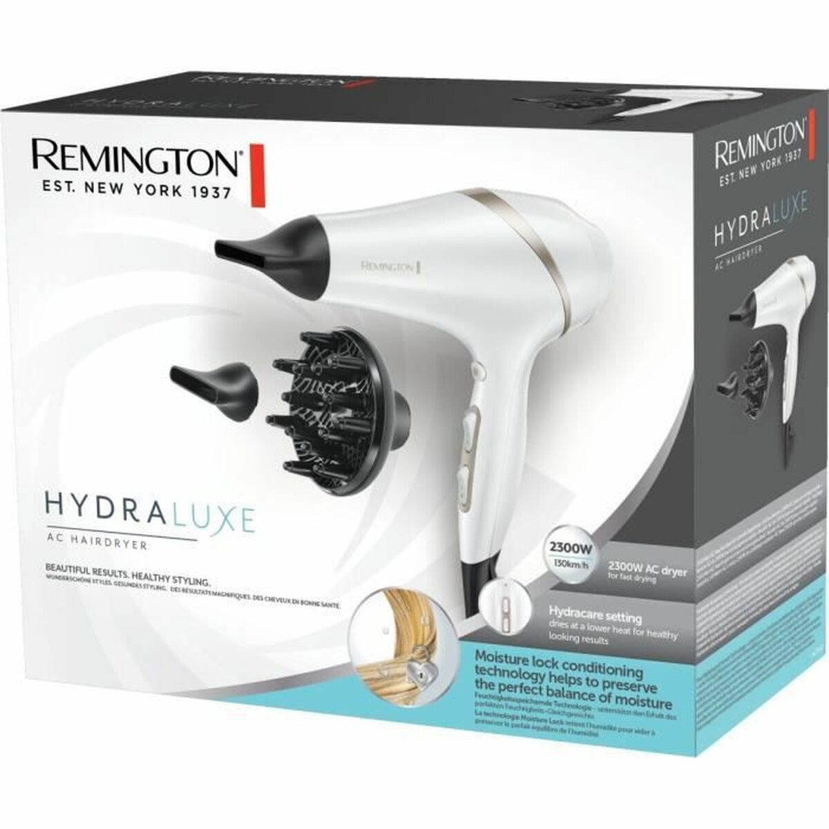 Hårtork Remington AC8901 Vit Svart 100 W 2300 W 2300 W - 3