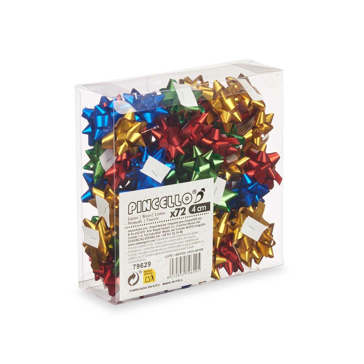 Roterande Pincello PVC 4 cm 19 x 19 x 6 cm Matt Multicolour (12 antal) - 5